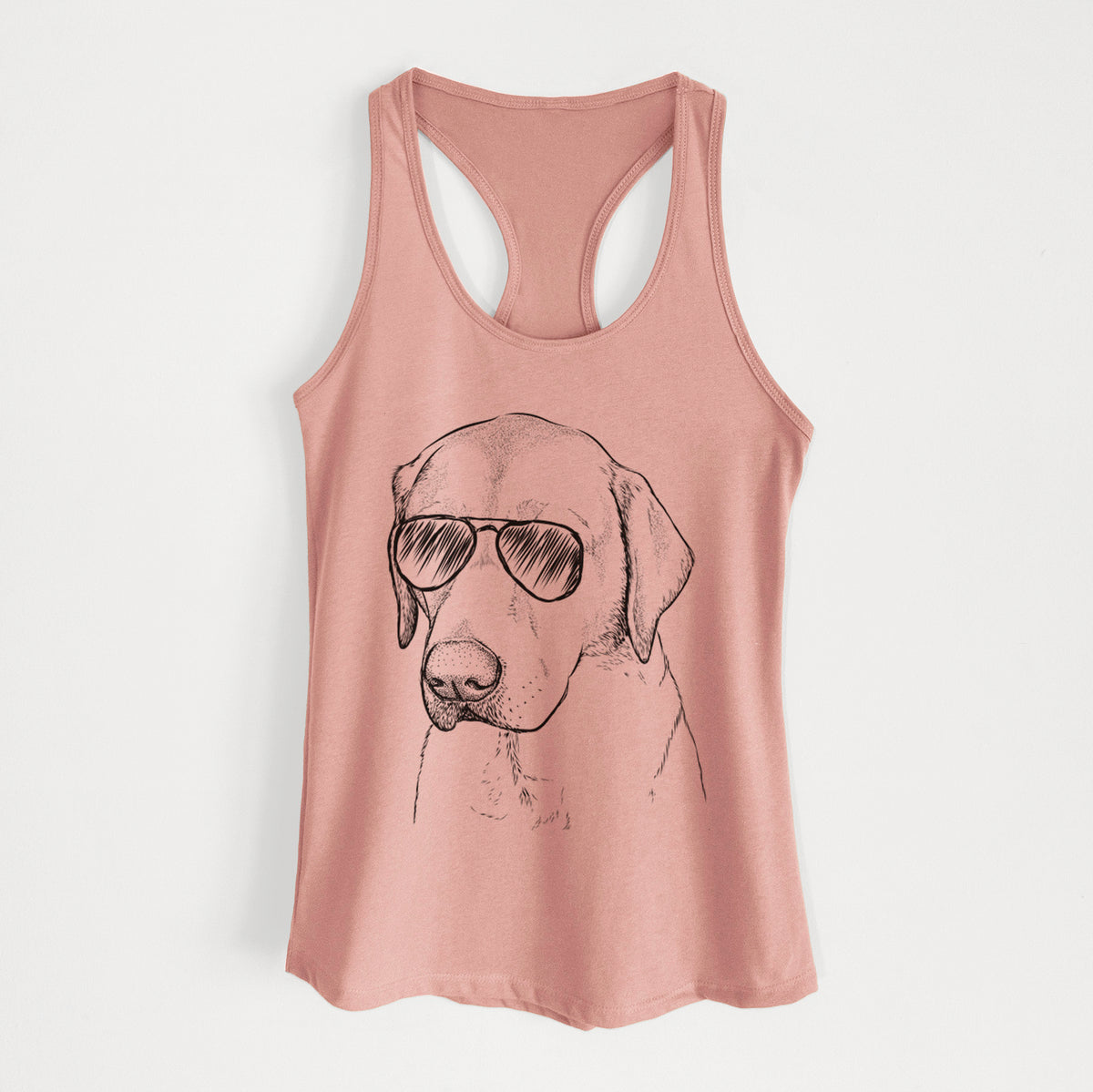 Braxton the Yellow Lab - Women's Racerback Tanktop