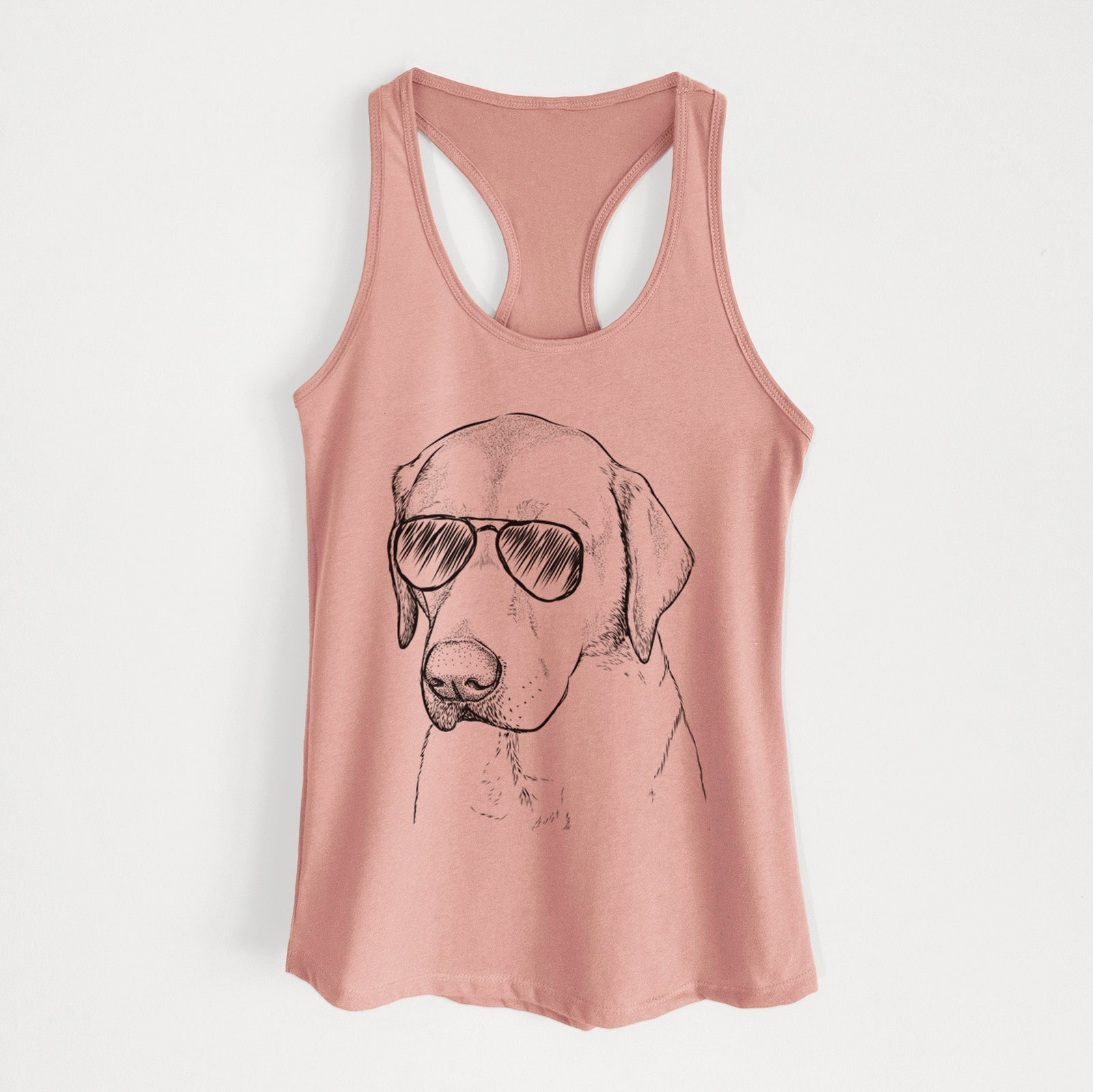 Braxton the Yellow Lab - Women's Racerback Tanktop