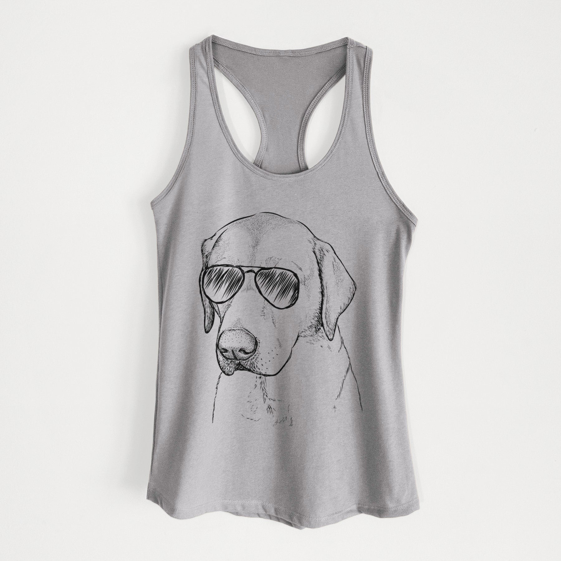 Braxton the Yellow Lab - Women's Racerback Tanktop