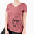 Aviator Braxton the Yellow Lab - Women's V-neck Shirt