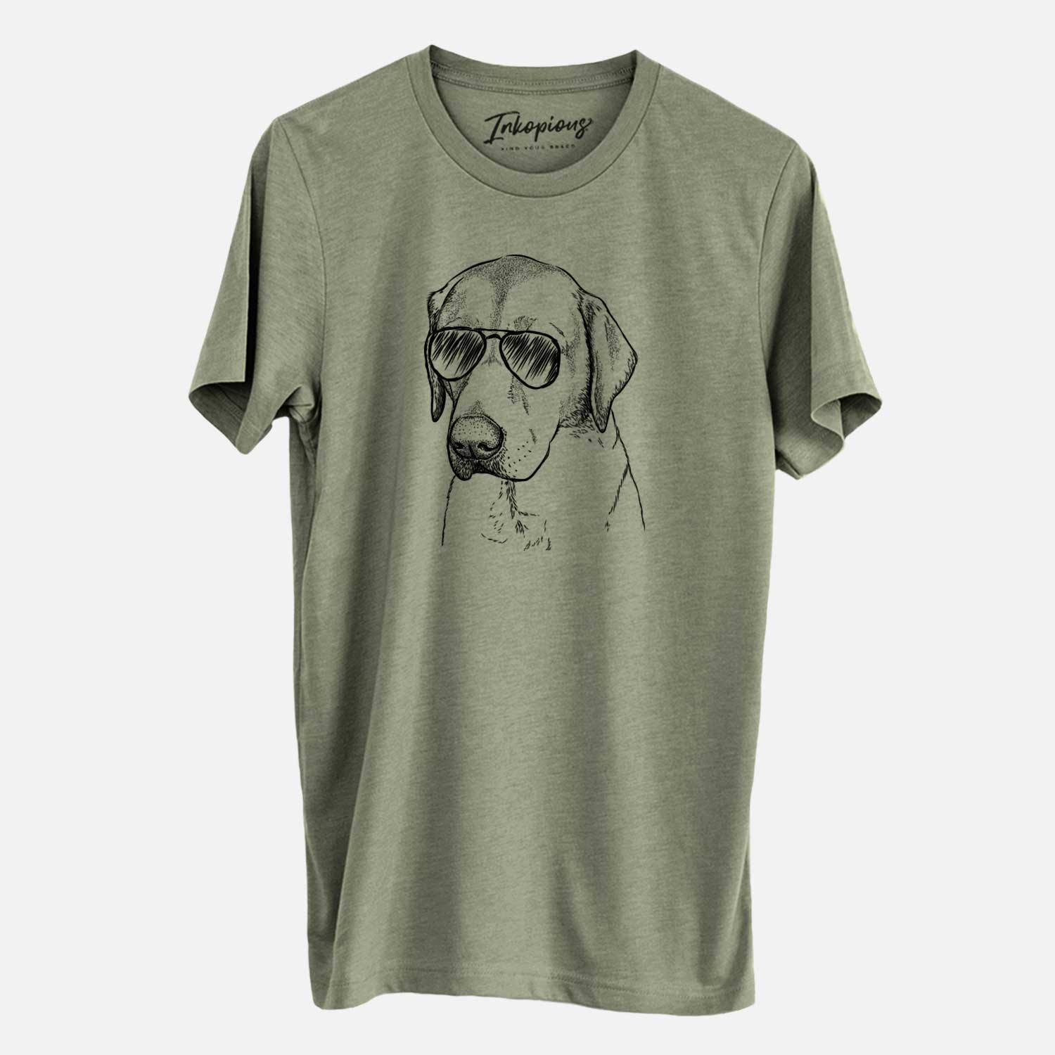 Aviator Braxton the Yellow Lab - Unisex Crewneck