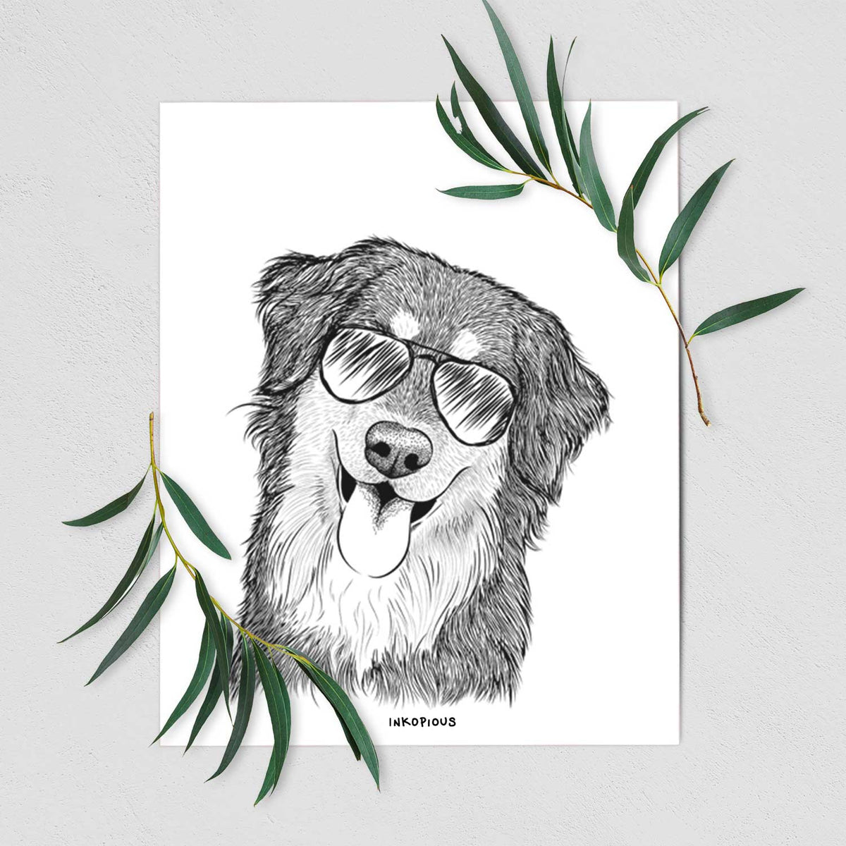 Brodie the Golden Aussie Art Print