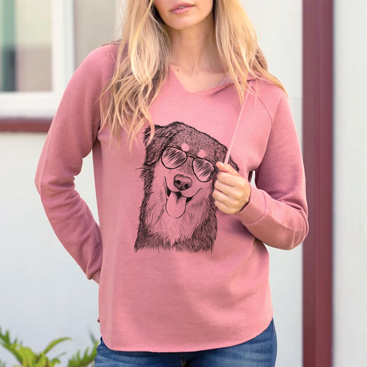Aviator Brodie the Golden Aussie - Cali Wave Hooded Sweatshirt