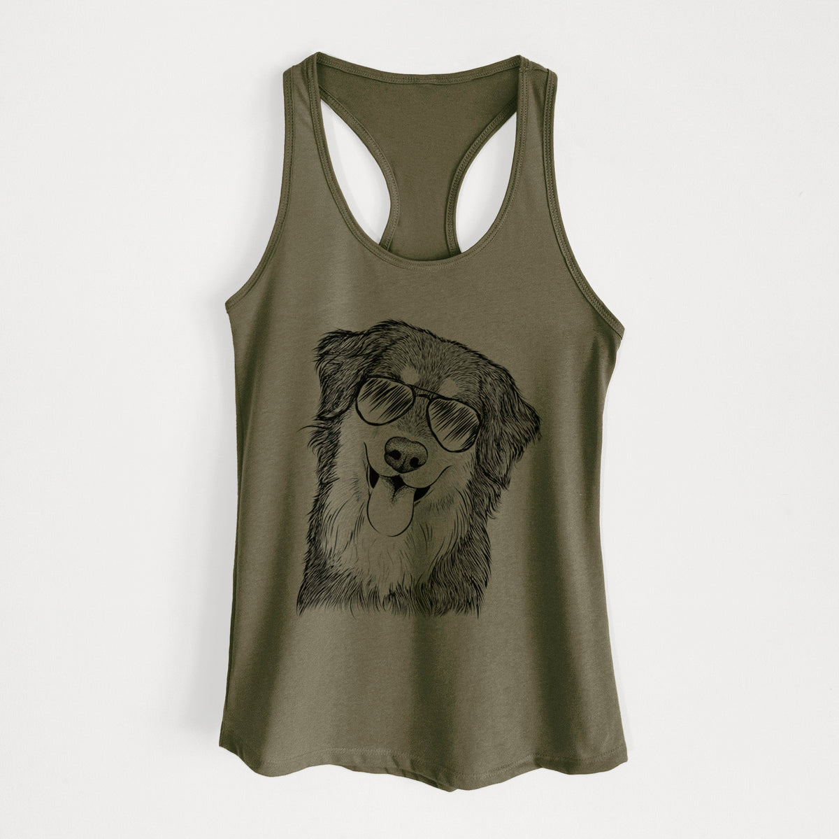 Brodie the Golden Aussie - Women's Racerback Tanktop