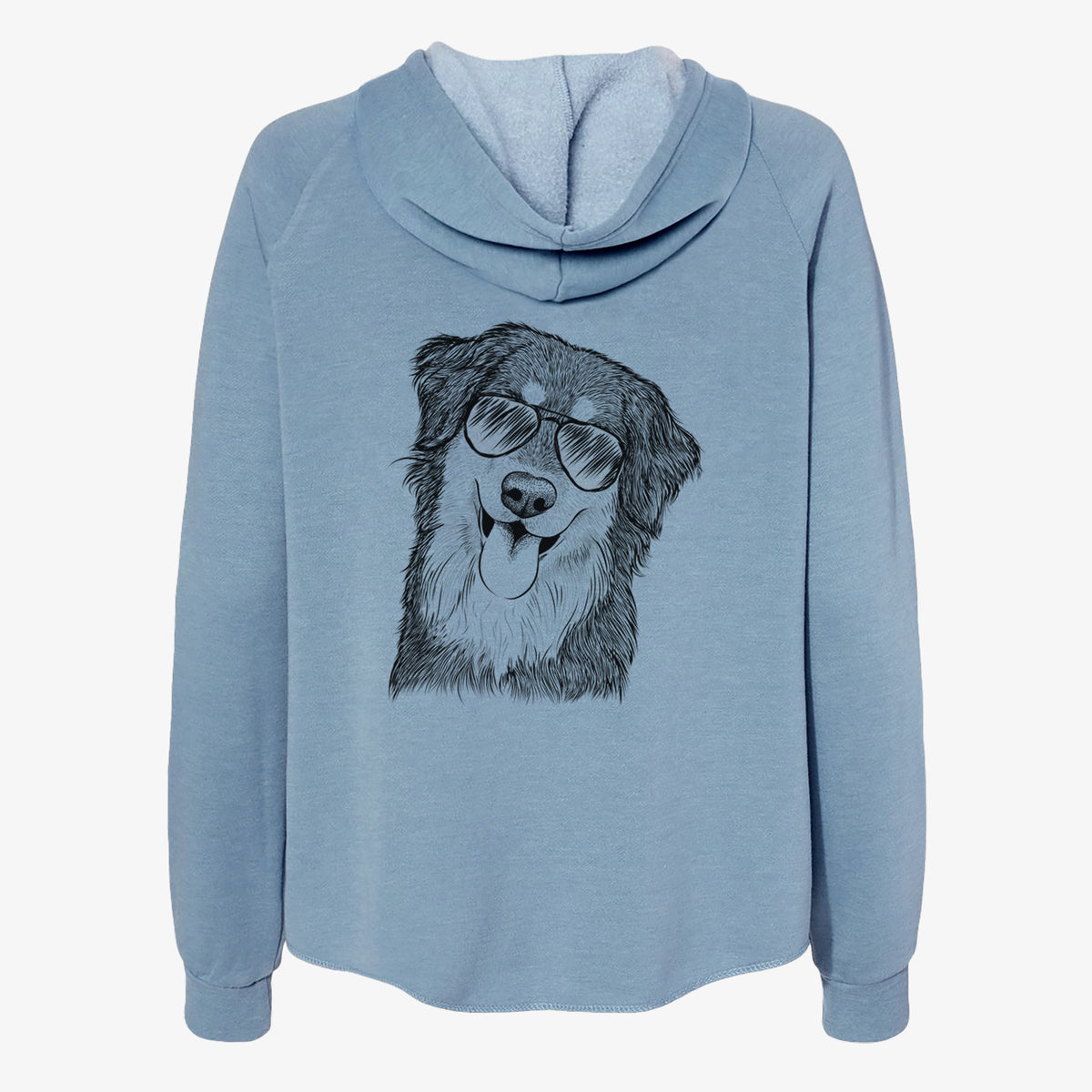 Brodie the Golden Aussie - Women's Cali Wave Zip-Up Sweatshirt