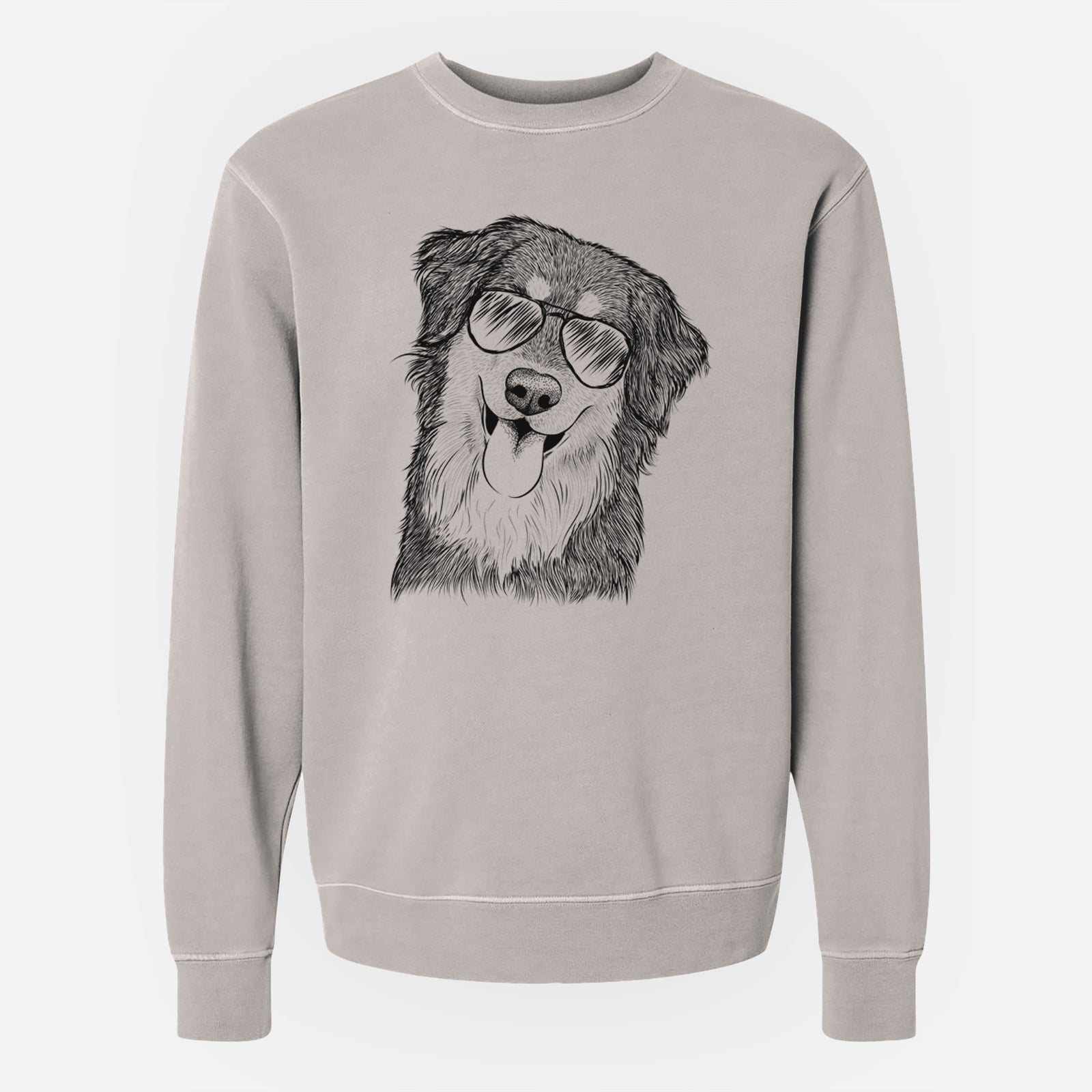 Aviator Brodie the Golden Aussie - Unisex Pigment Dyed Crew Sweatshirt