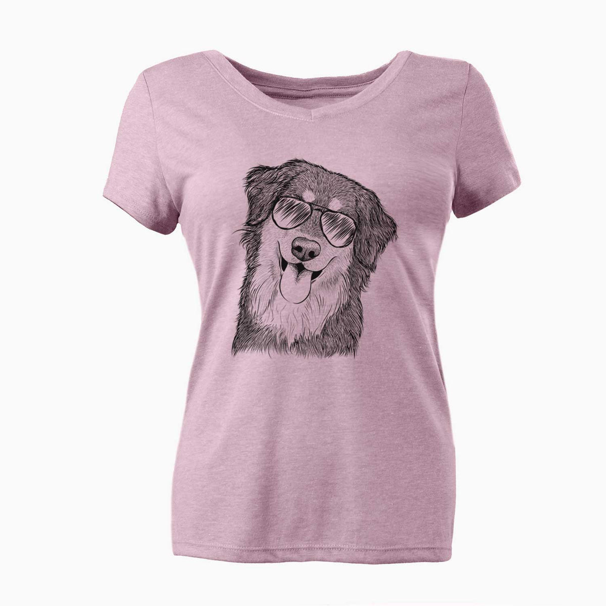 Aviator Brodie the Golden Aussie - Women's V-neck Shirt