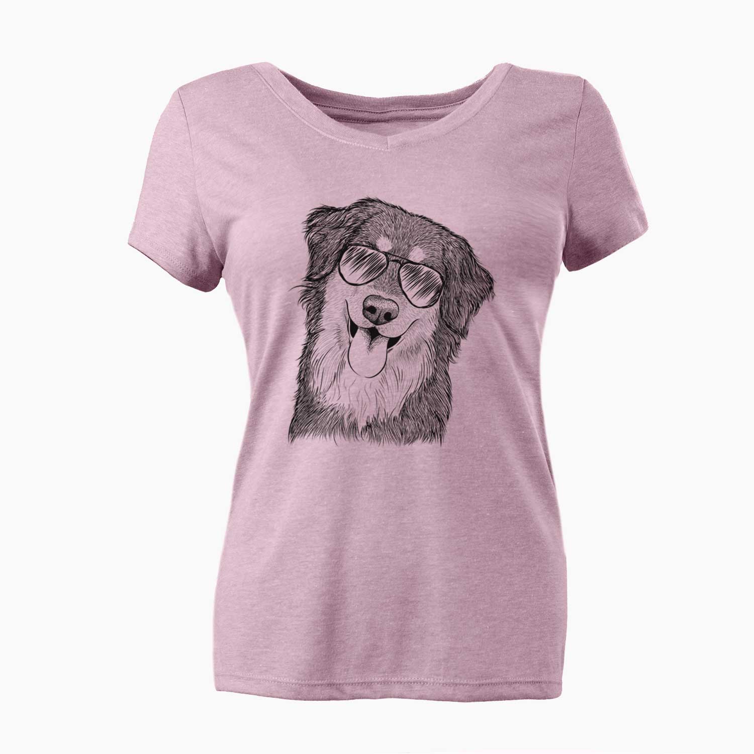 Aviator Brodie the Golden Aussie - Women's V-neck Shirt
