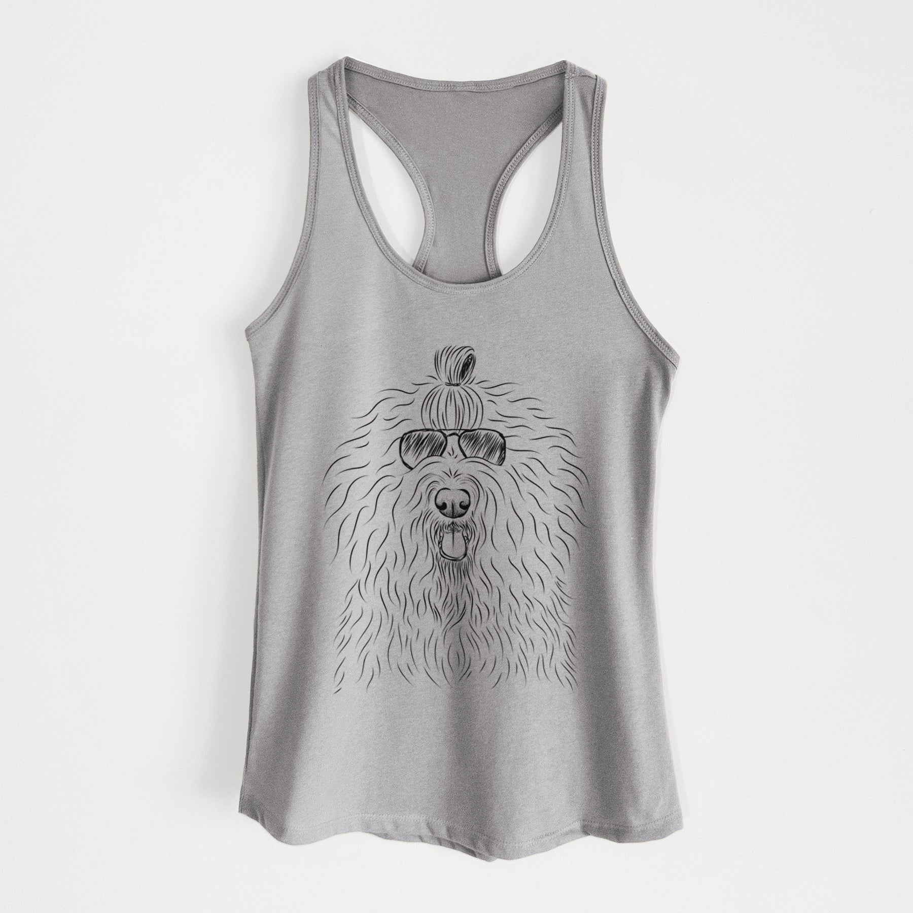 Brody the Old English Sheepdog - Women's Racerback Tanktop