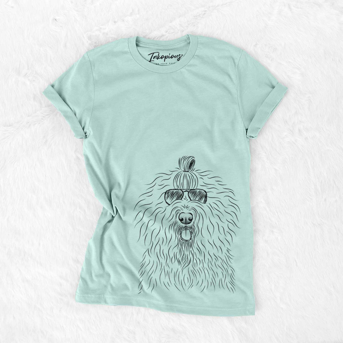 Aviator Brody the Old English Sheepdog - Unisex Crewneck
