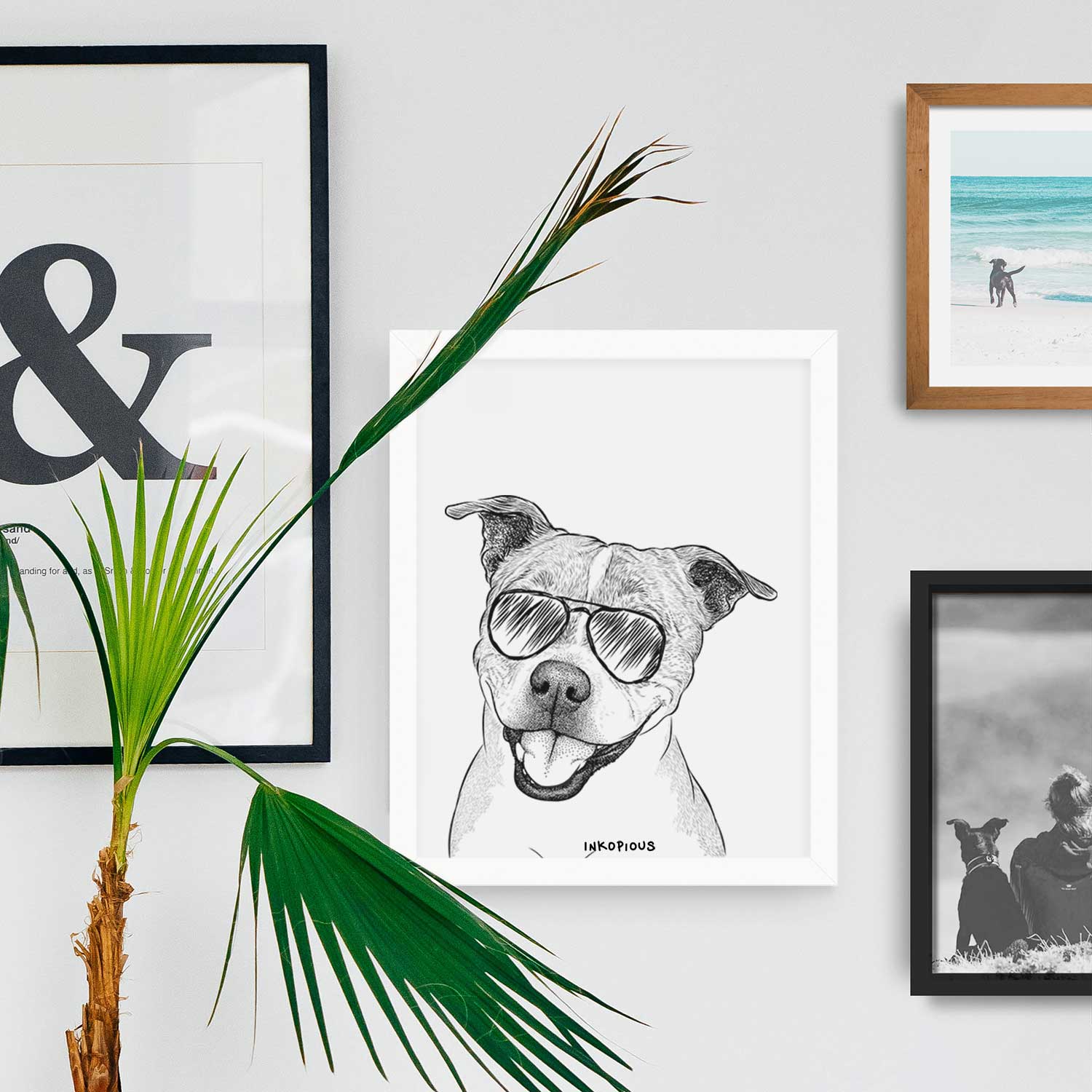 BrookLyn the Staffordshire Bull Terrier Art Print