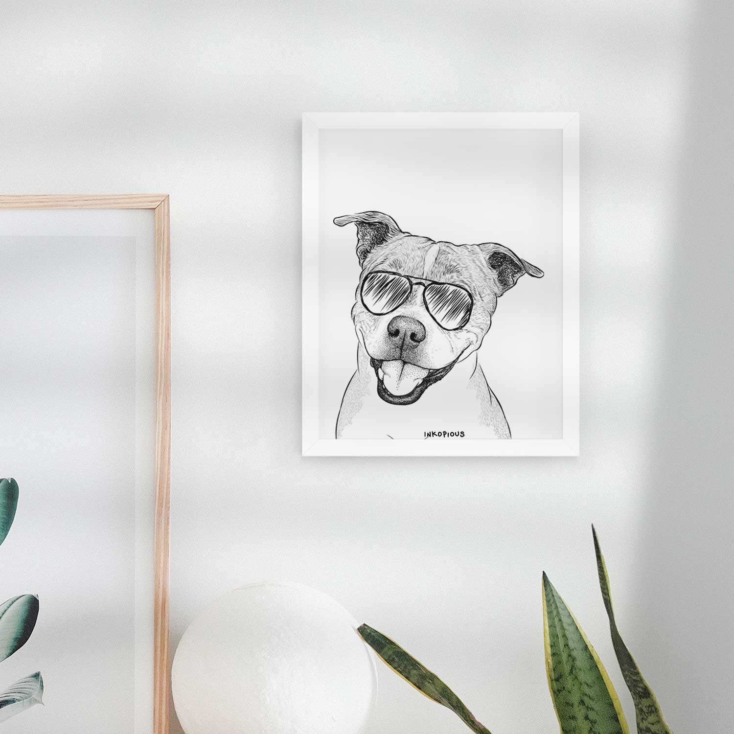 BrookLyn the Staffordshire Bull Terrier Art Print