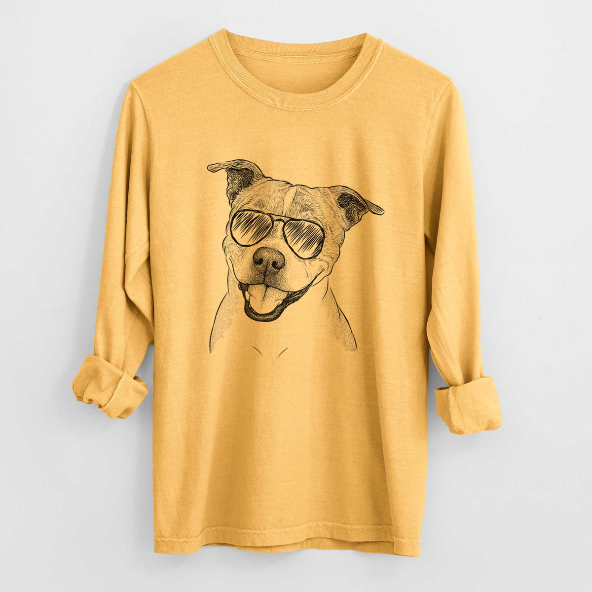 Aviators BrookLyn the Staffordshire Bull Terrier - Heavyweight 100% Cotton Long Sleeve