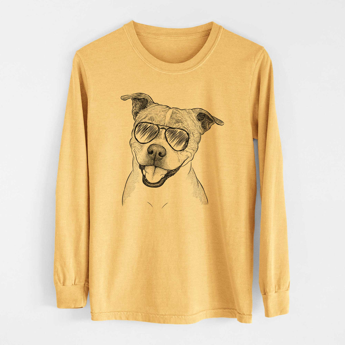Aviators BrookLyn the Staffordshire Bull Terrier - Heavyweight 100% Cotton Long Sleeve