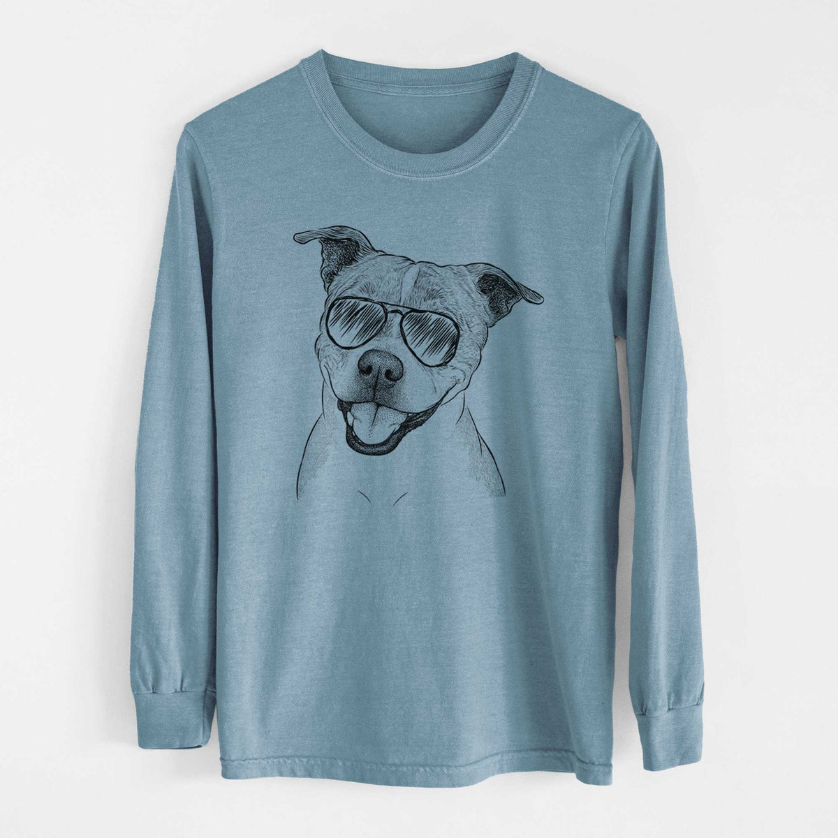 Aviators BrookLyn the Staffordshire Bull Terrier - Heavyweight 100% Cotton Long Sleeve