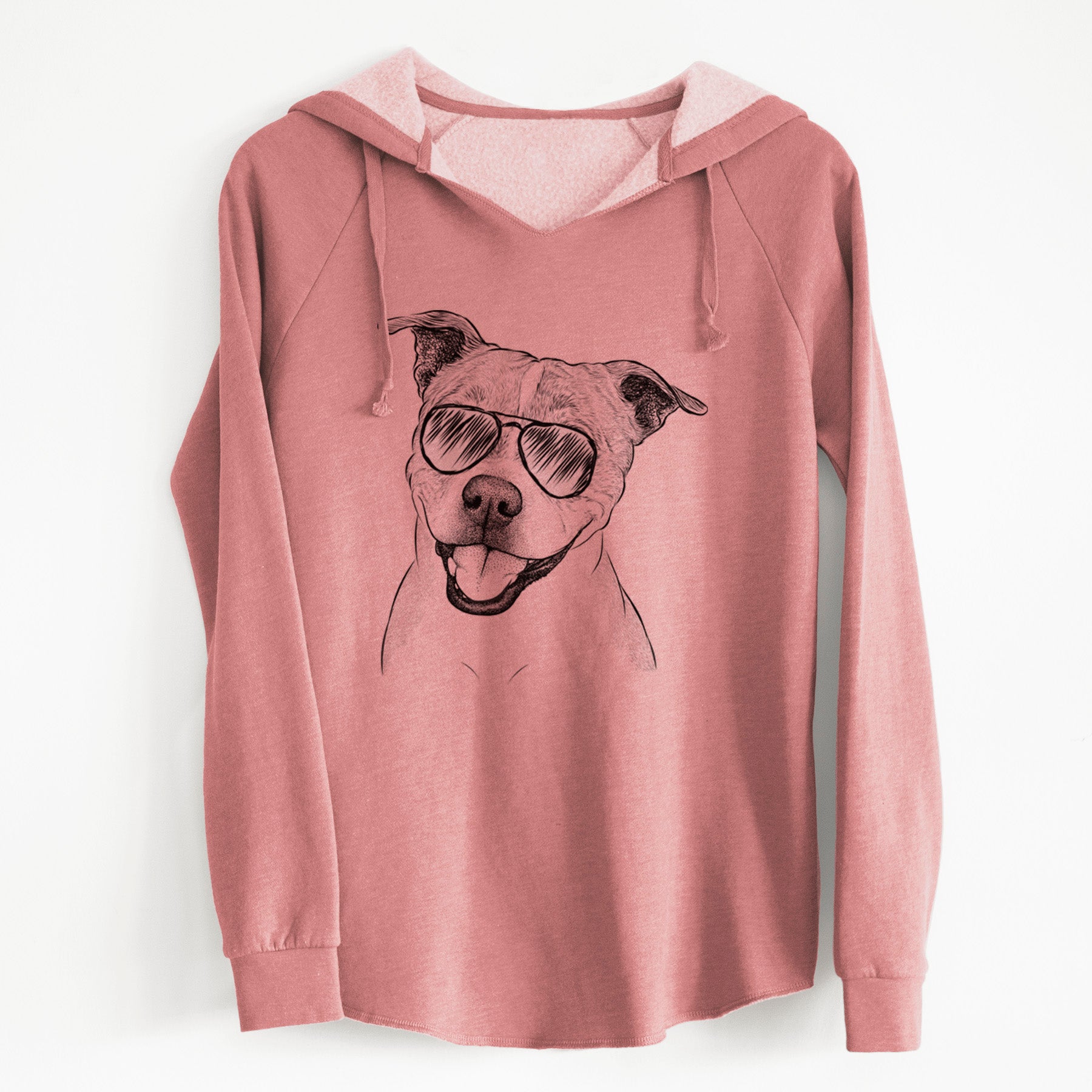 Aviator BrookLyn the Staffordshire Bull Terrier - Cali Wave Hooded Sweatshirt