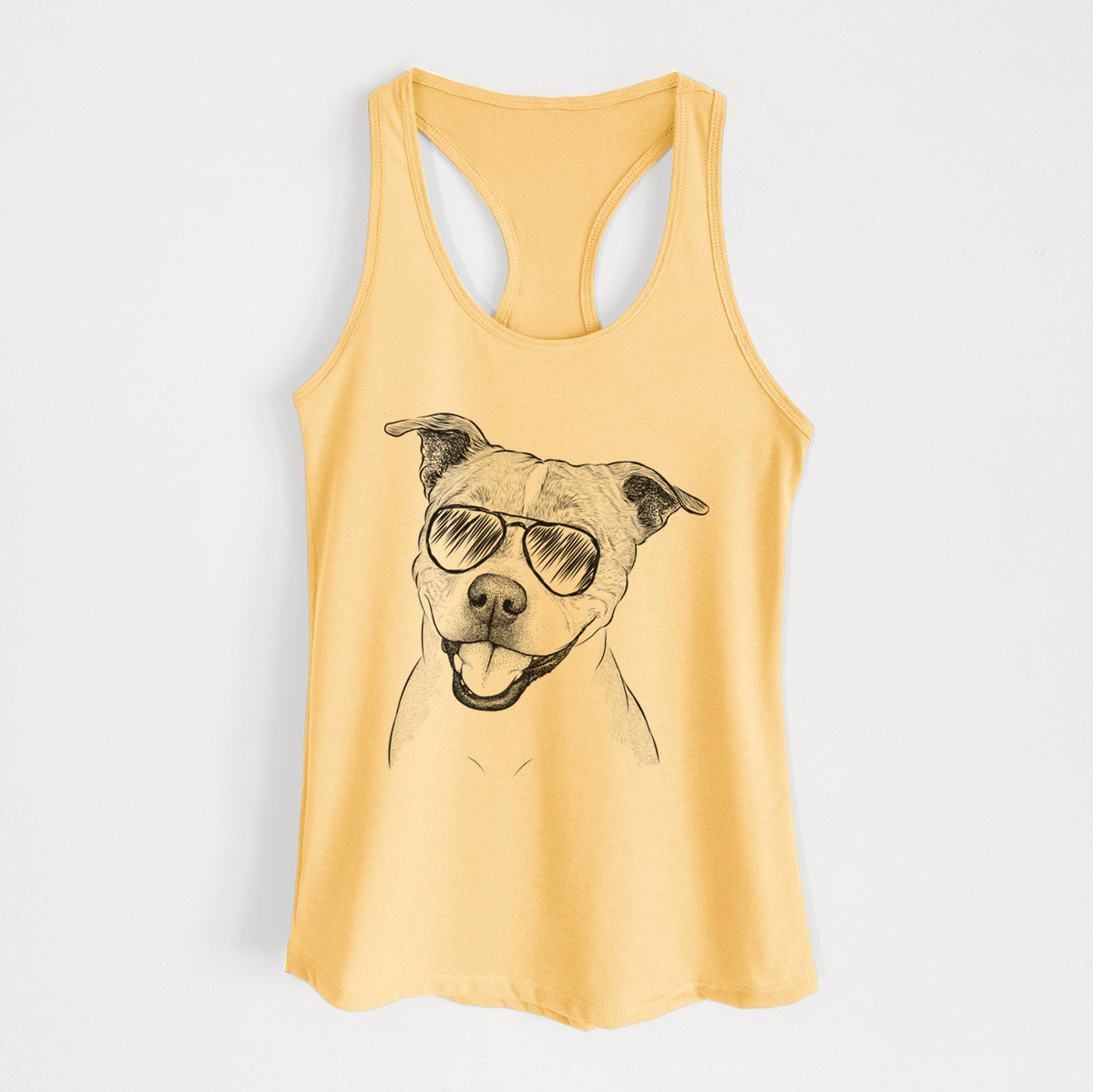 BrookLyn the Staffordshire Bull Terrier - Women's Racerback Tanktop