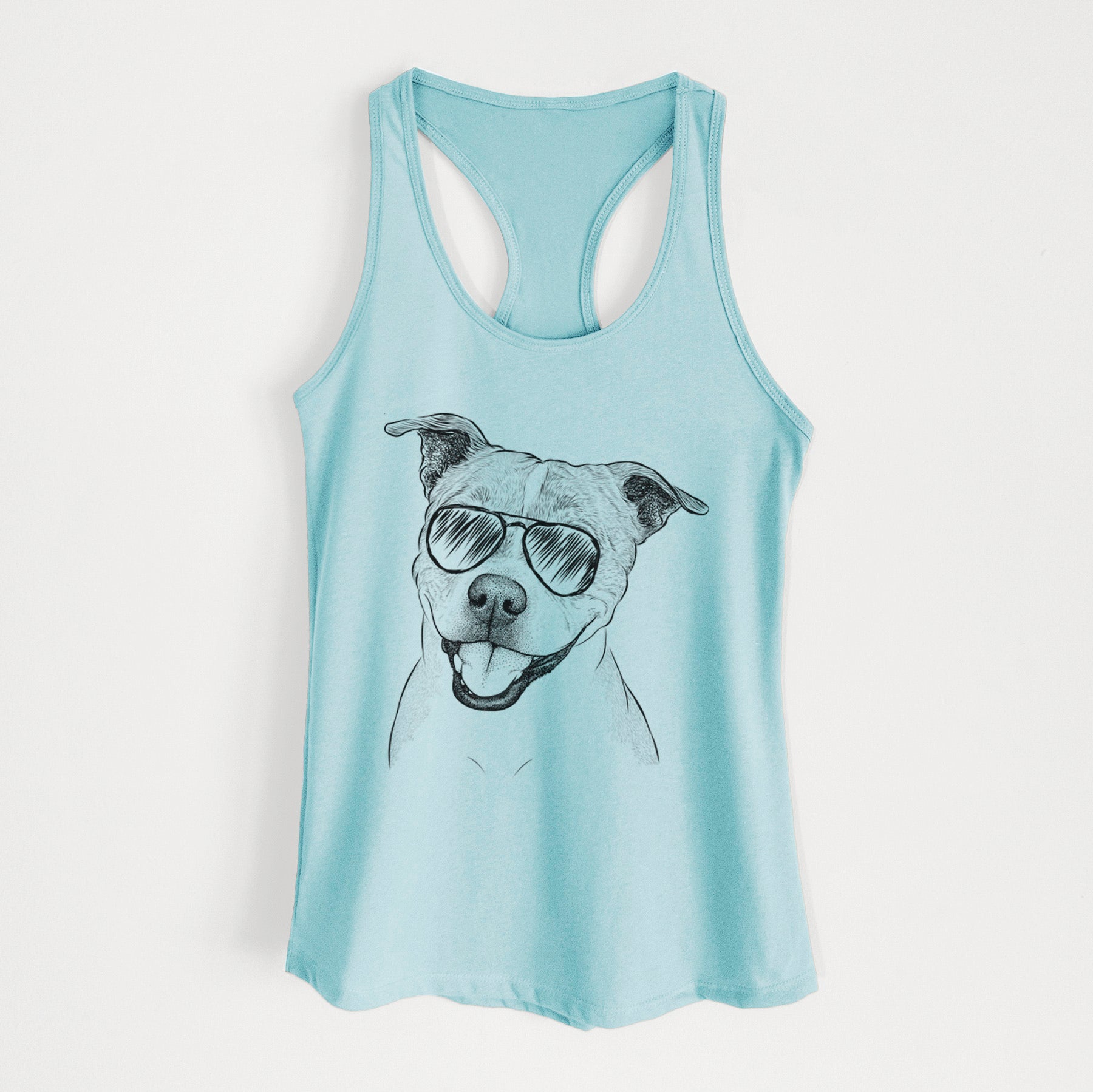 BrookLyn the Staffordshire Bull Terrier - Women's Racerback Tanktop