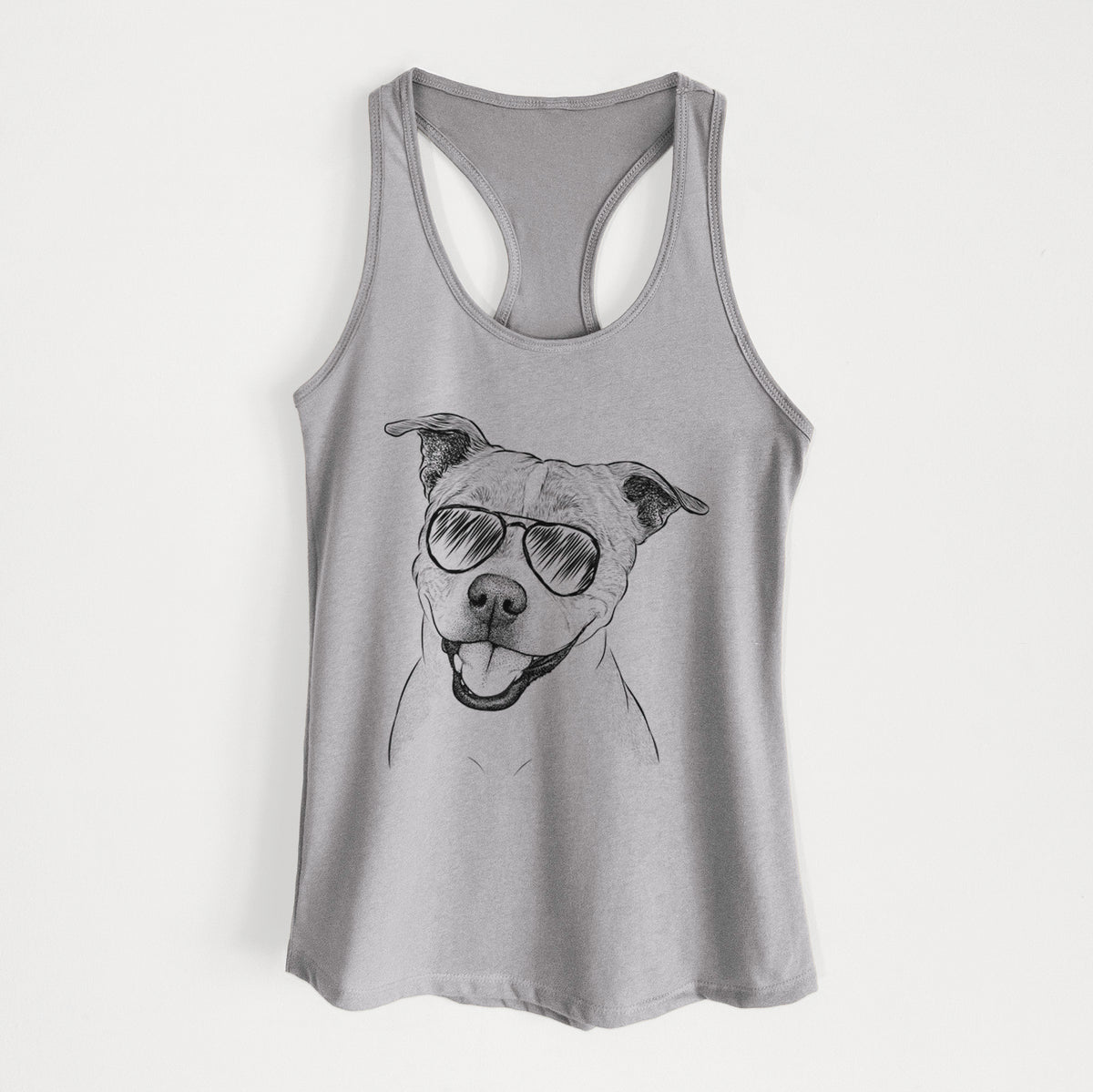 BrookLyn the Staffordshire Bull Terrier - Women's Racerback Tanktop