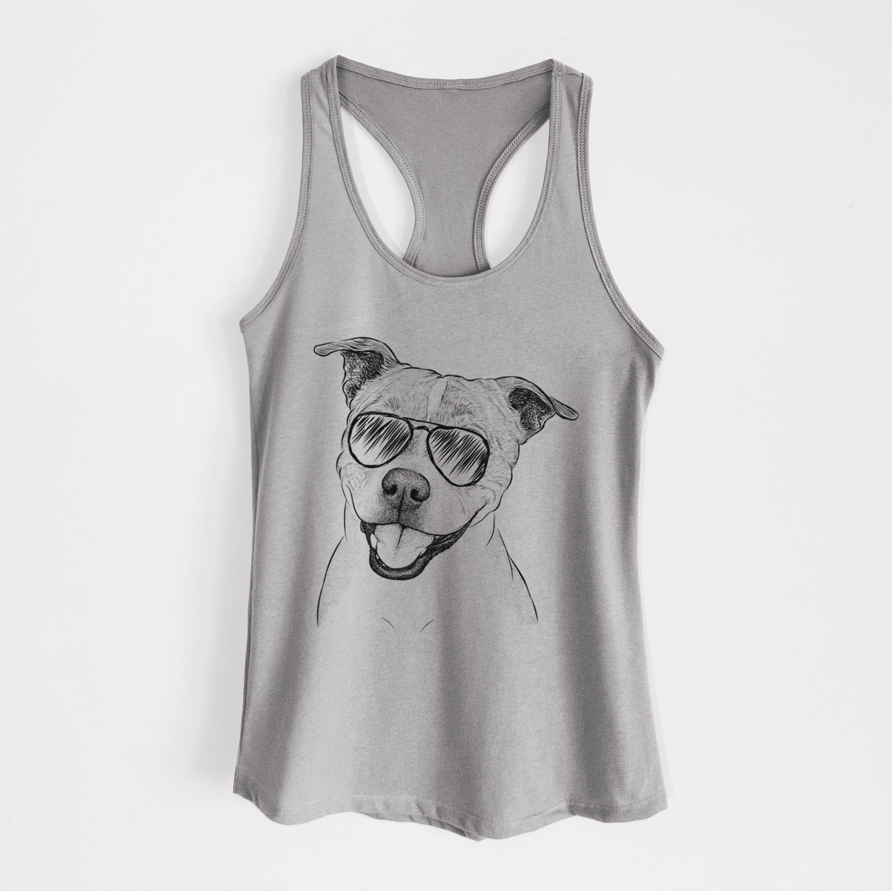 BrookLyn the Staffordshire Bull Terrier - Women's Racerback Tanktop
