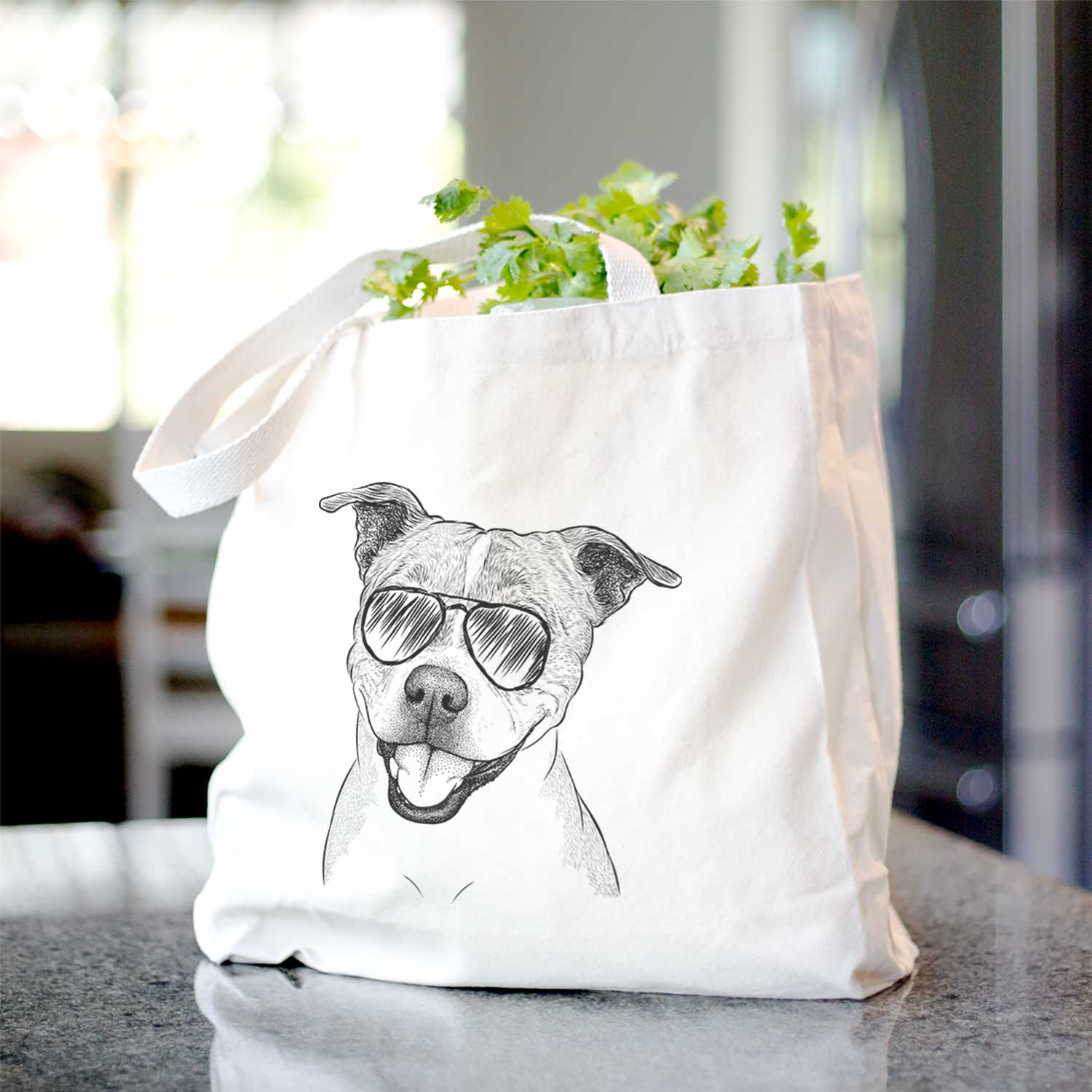 BrookLyn the Staffordshire Bull Terrier - Tote Bag