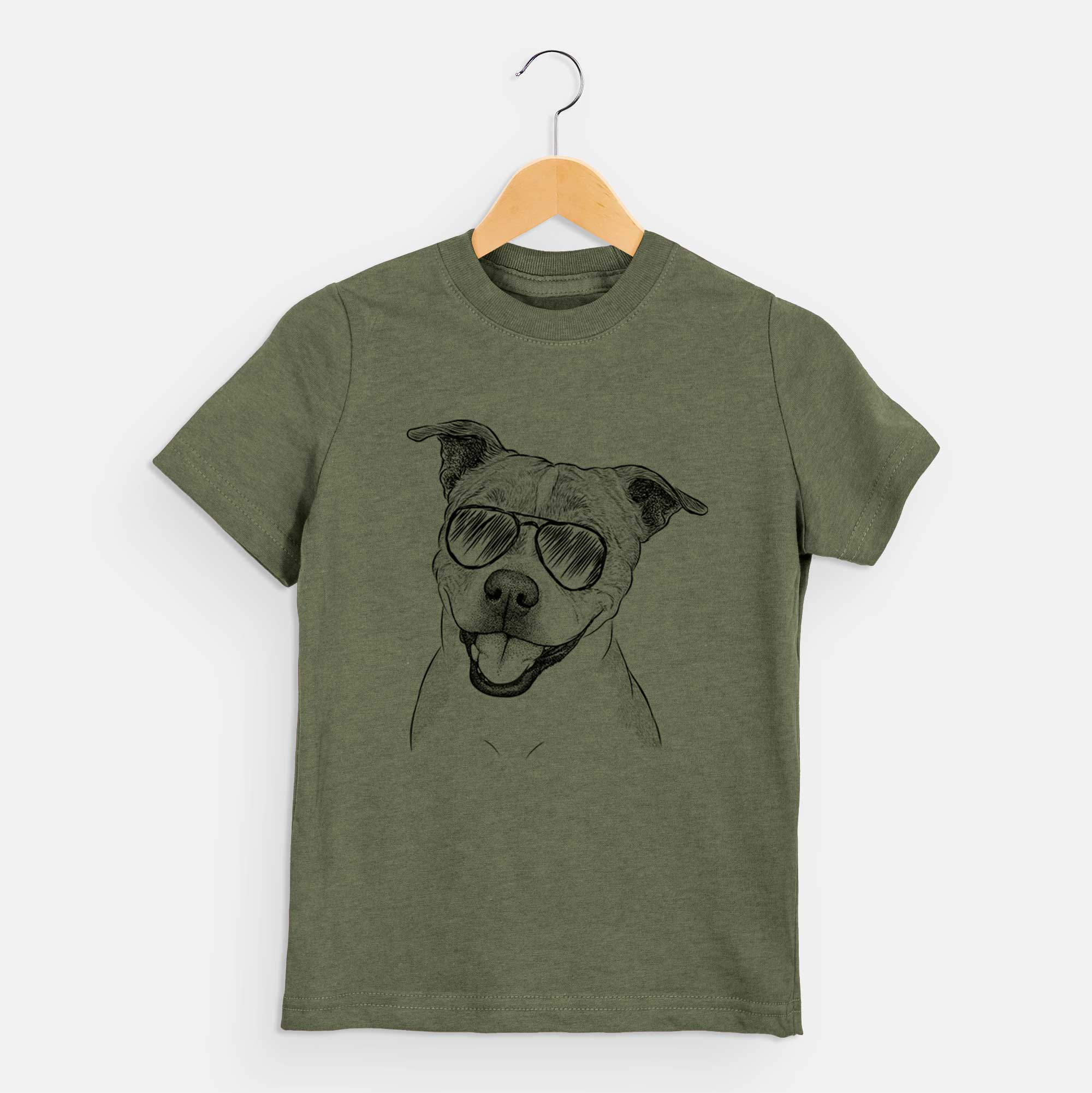 Aviator BrookLyn the Staffordshire Bull Terrier - Kids/Youth/Toddler Shirt