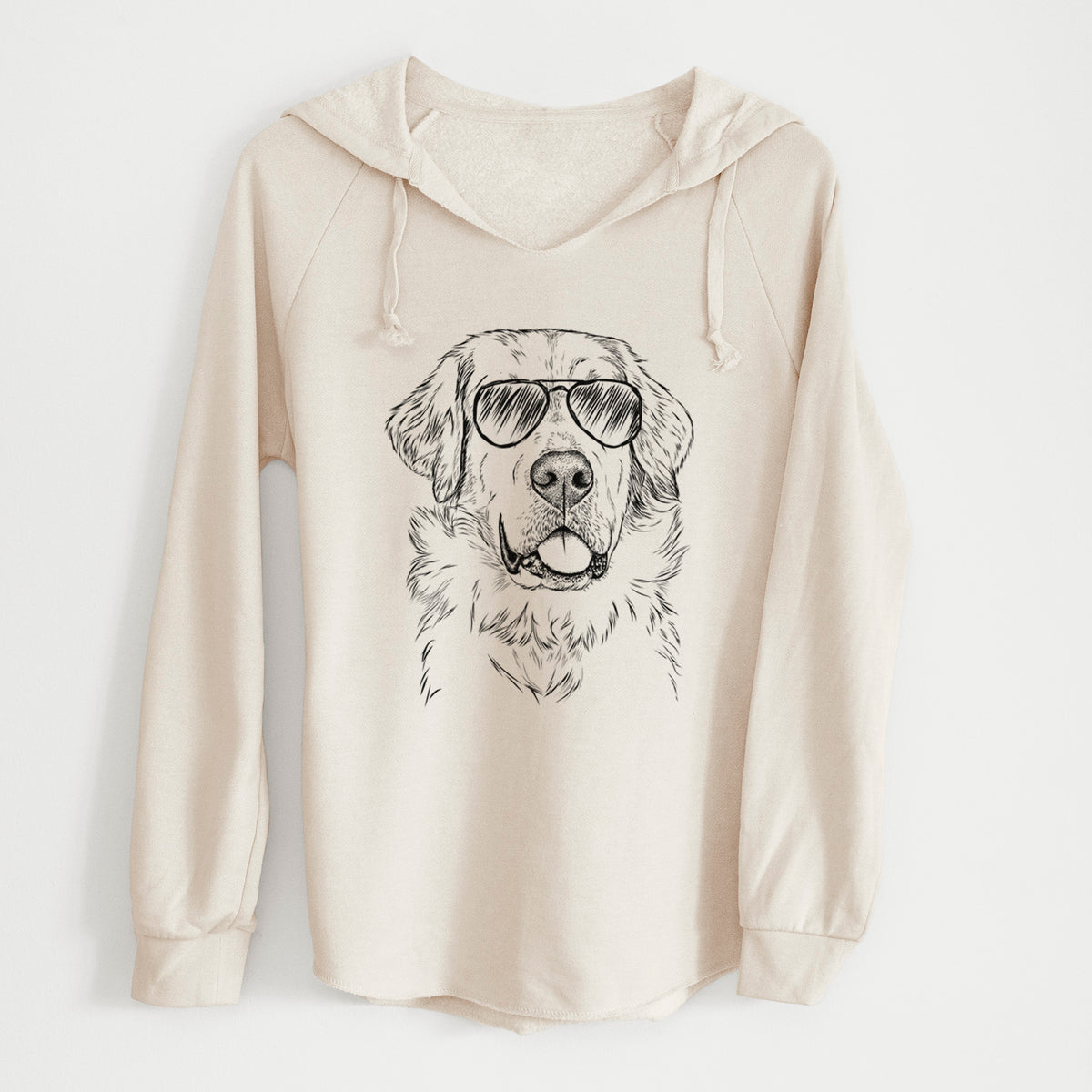 Aviator Brophy the Great Pyrenees - Cali Wave Hooded Sweatshirt