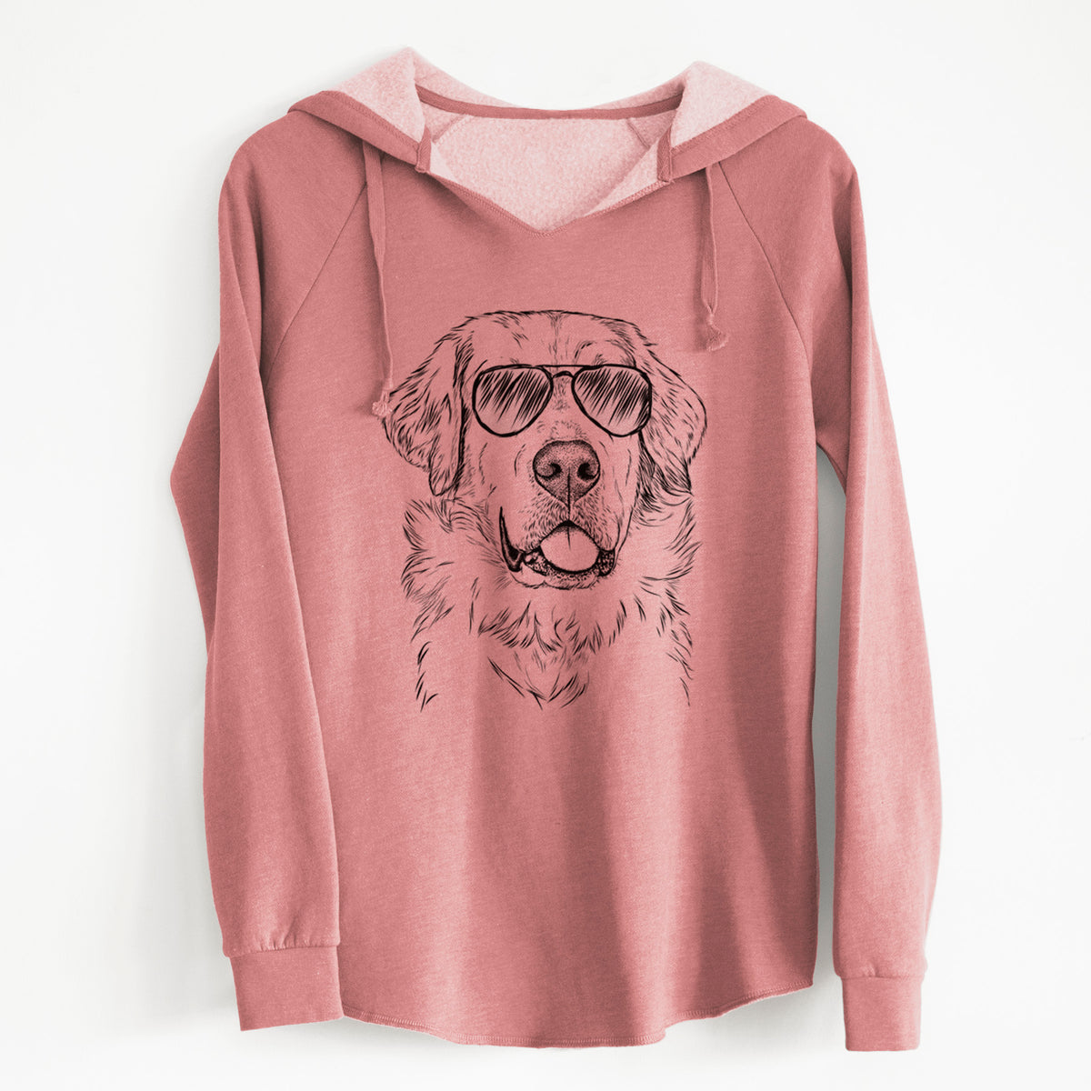 Aviator Brophy the Great Pyrenees - Cali Wave Hooded Sweatshirt