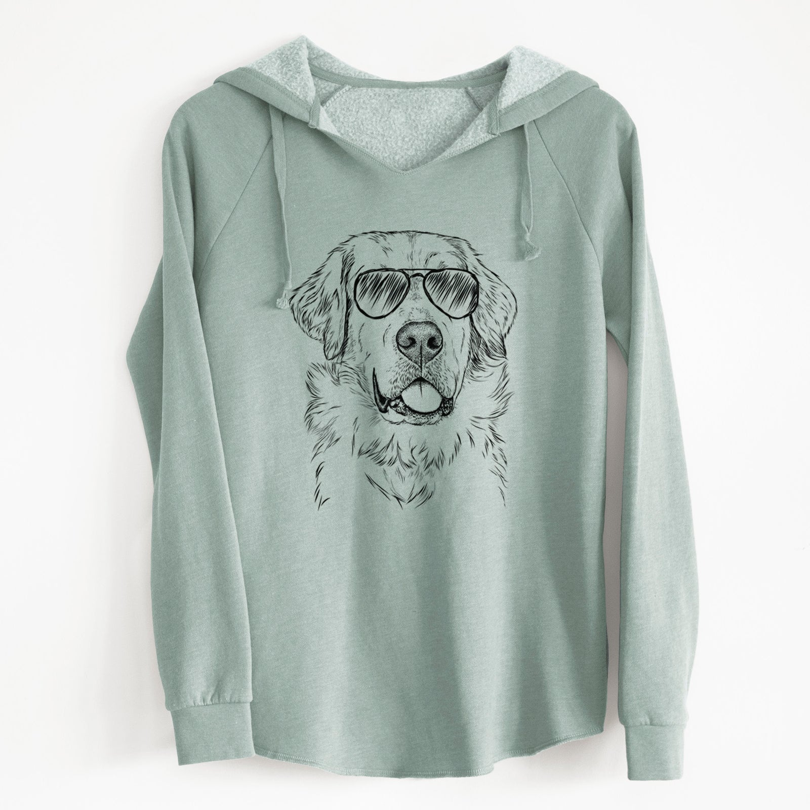 Aviator Brophy the Great Pyrenees - Cali Wave Hooded Sweatshirt