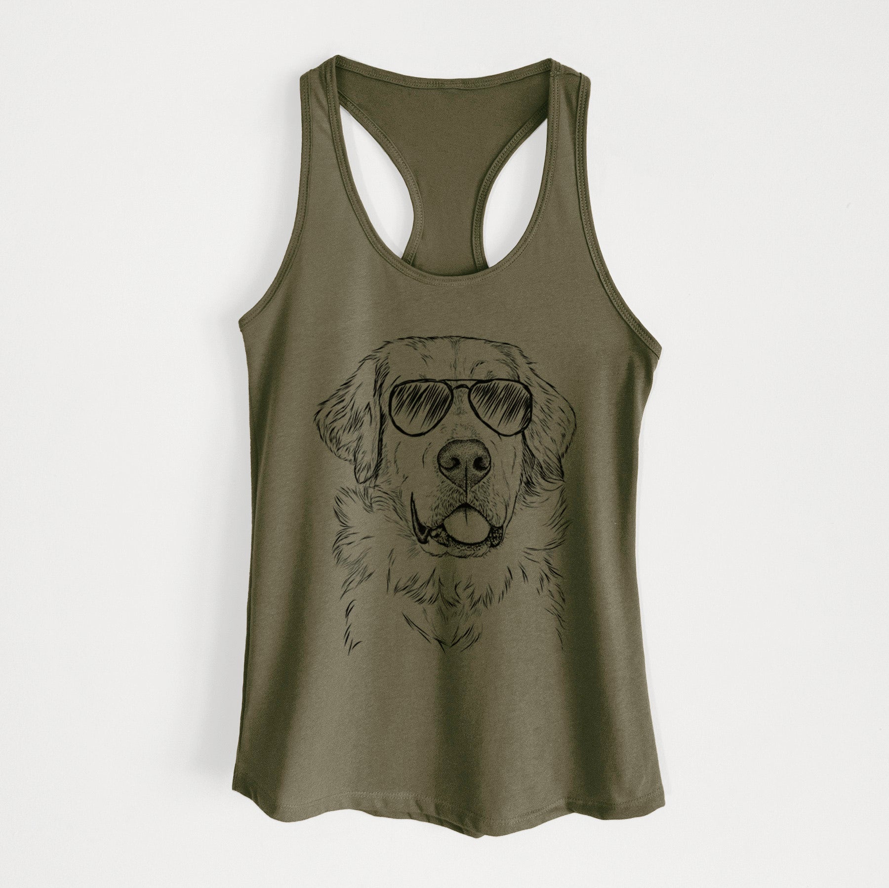 Brophy the Great Pyrenees - Women's Racerback Tanktop