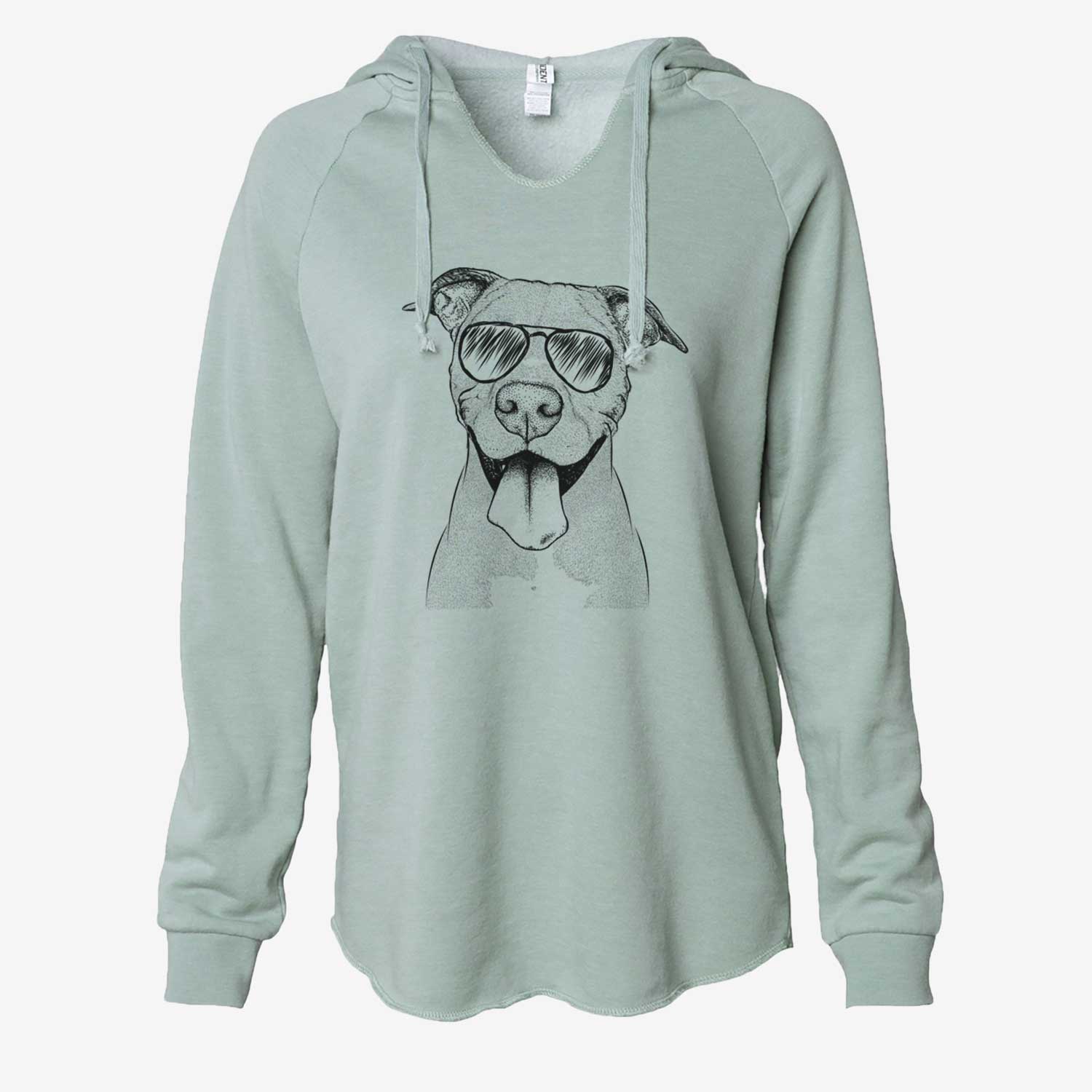 Bruce the American Staffordshire Terrier - Cali Wave Hooded Sweatshirt