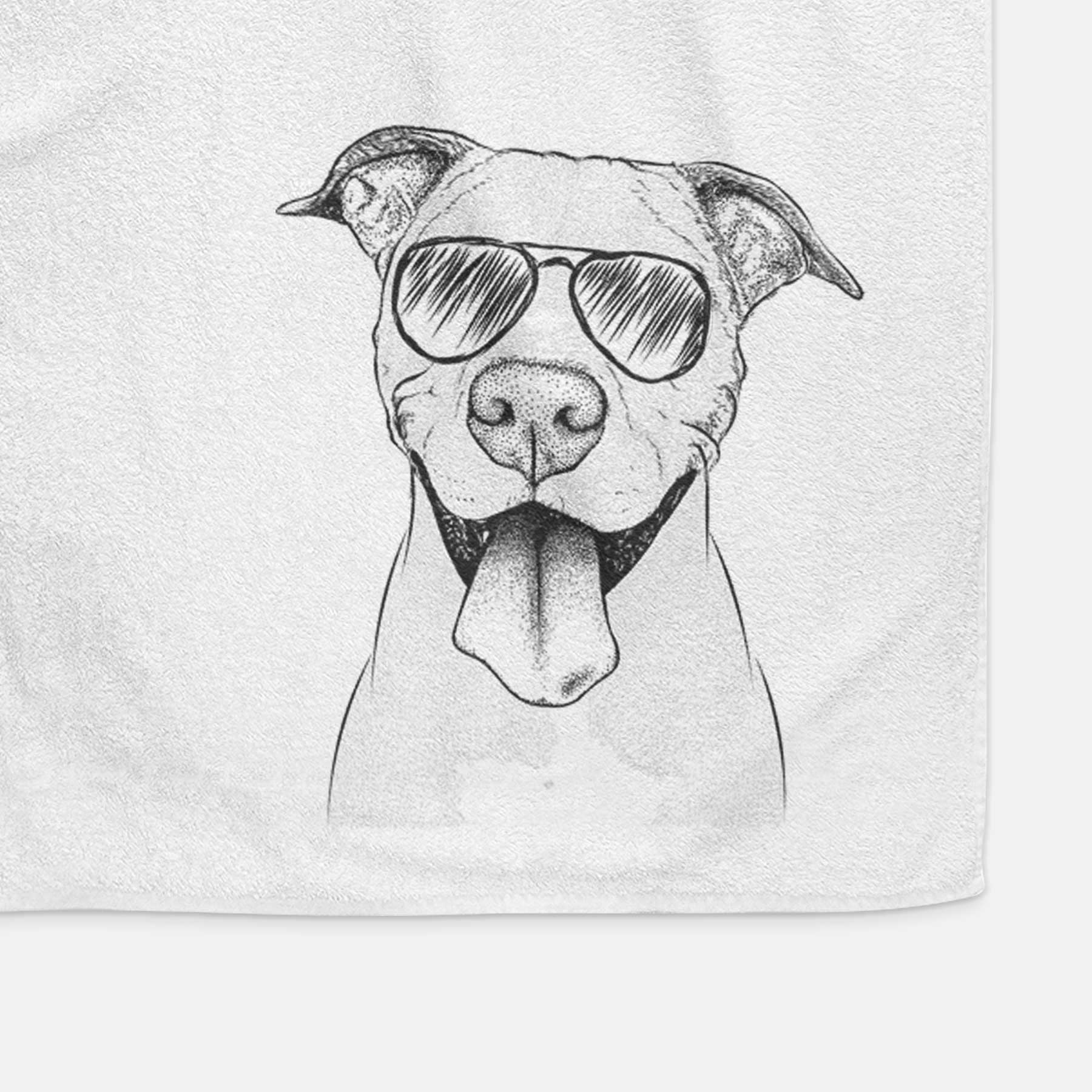 Bruce the American Staffordshire Terrier Decorative Hand Towel