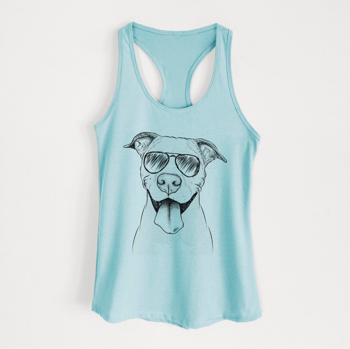 Bruce the American Staffordshire Terrier - Women's Racerback Tanktop