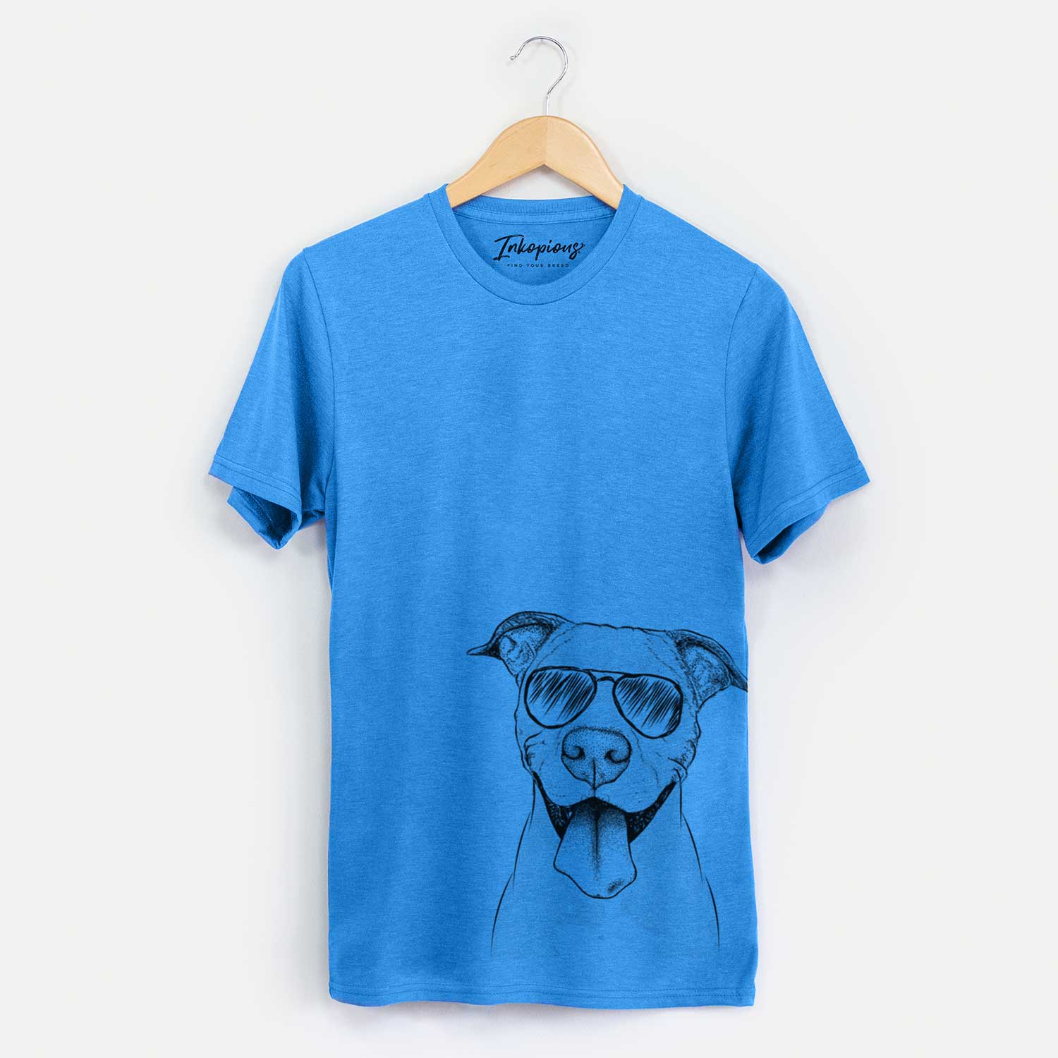 Aviator Bruce the American Staffordshire Terrier - Unisex Crewneck