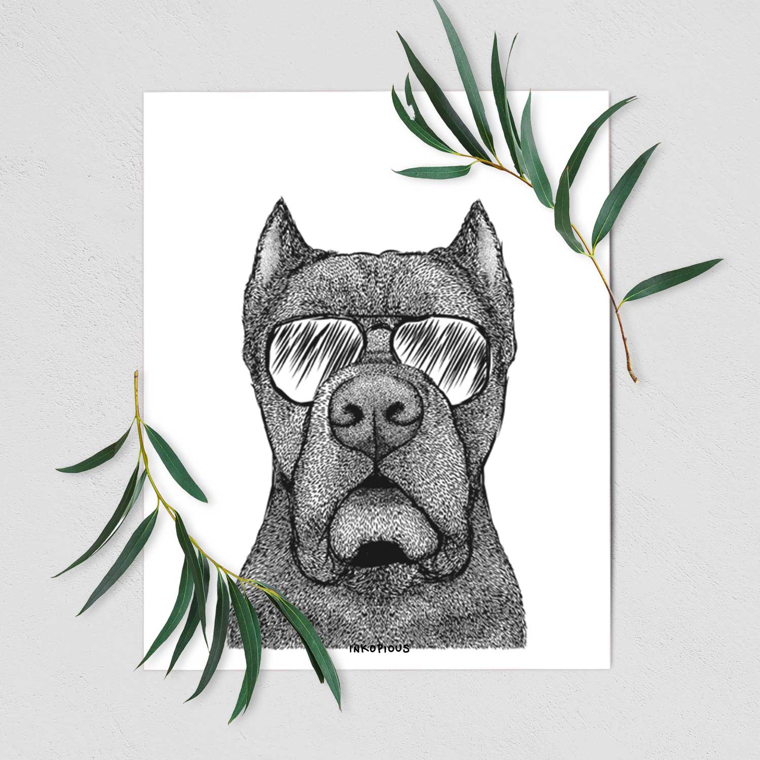 Bruno the Cane Corso Art Print