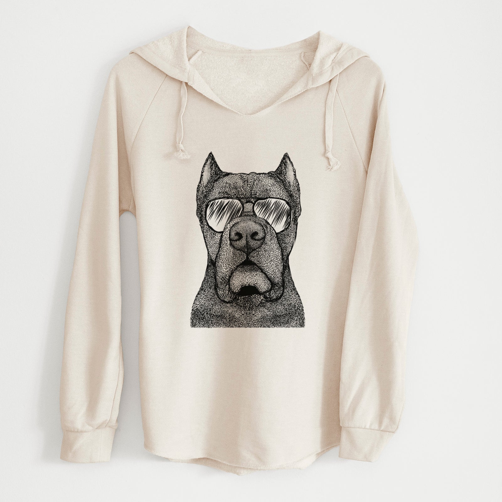 Aviator Bruno the Cane Corso - Cali Wave Hooded Sweatshirt