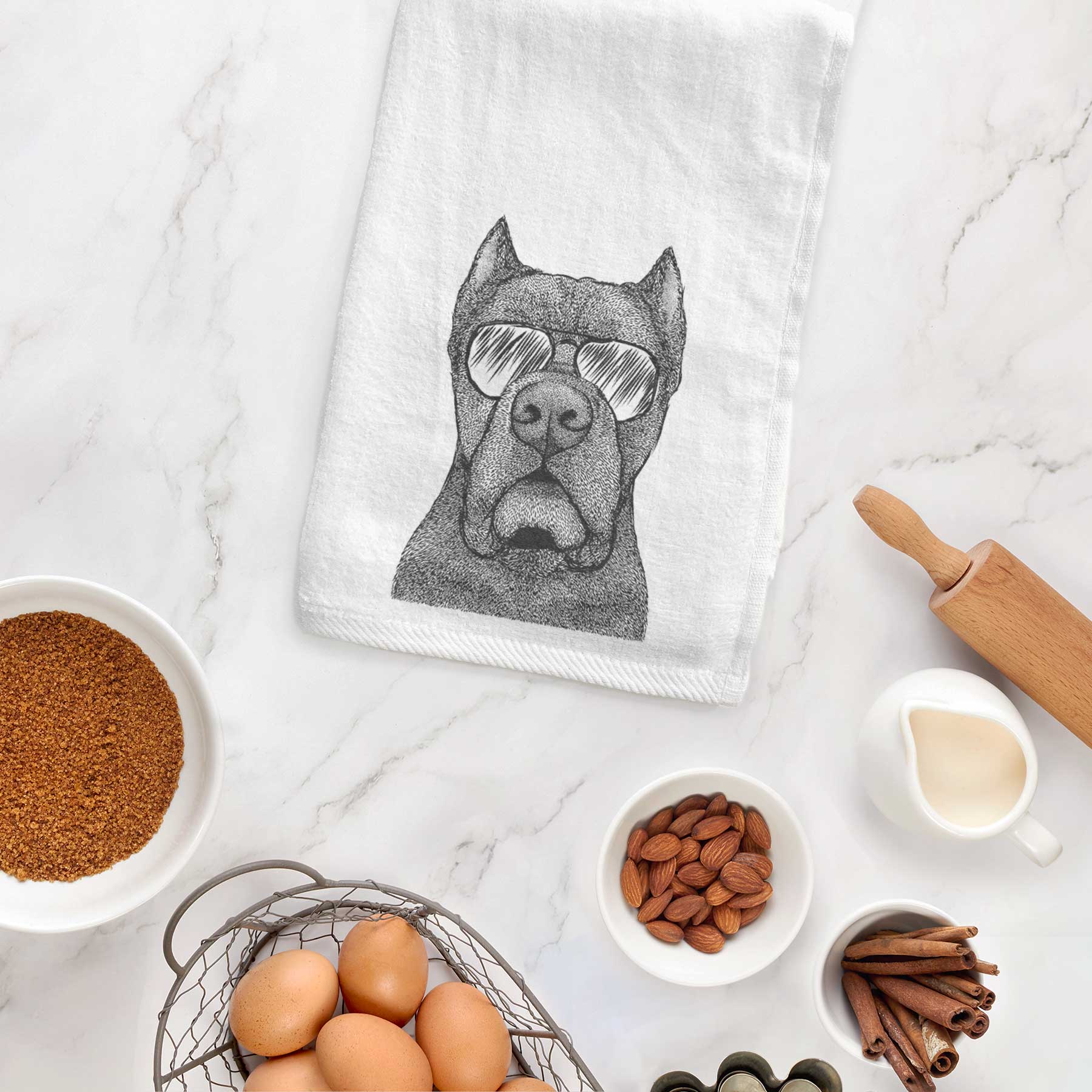 Bruno the Cane Corso Decorative Hand Towel