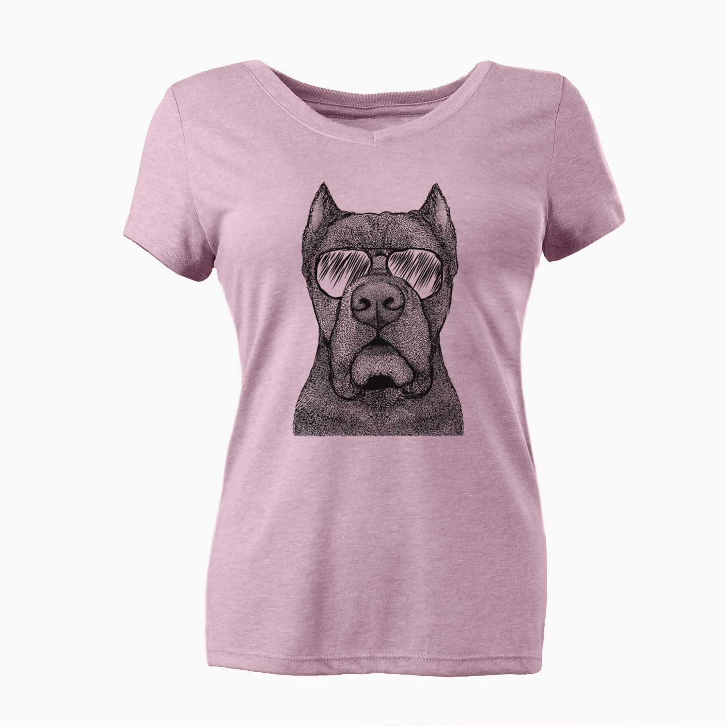 Aviator Bruno the Cane Corso - Women's V-neck Shirt