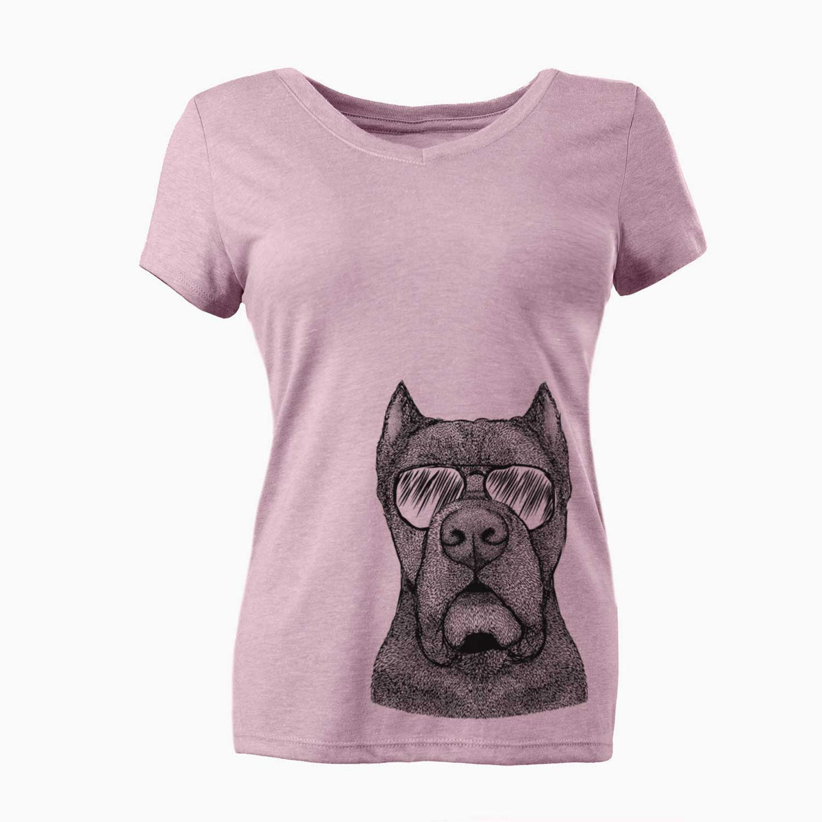 Aviator Bruno the Cane Corso - Women's V-neck Shirt