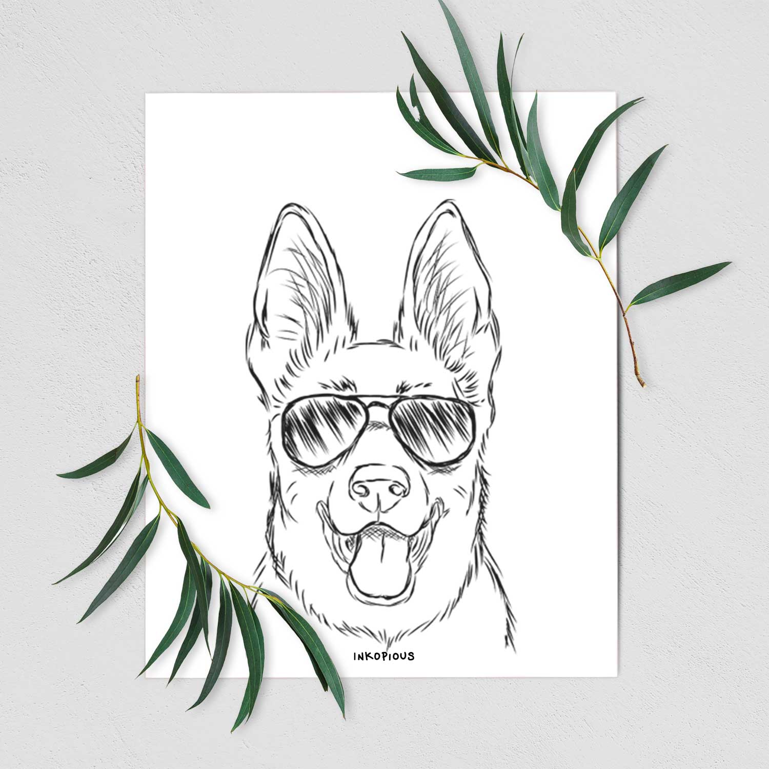 Brutus the German Shepherd Art Print