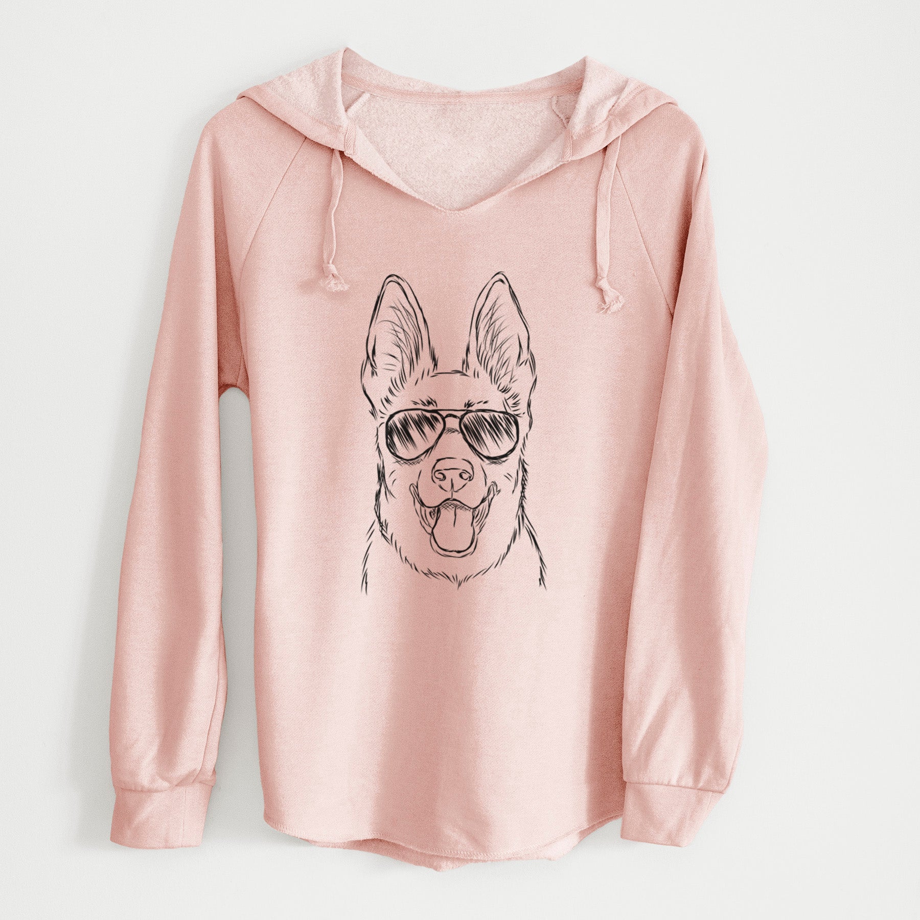 Aviator Brutus the German Shepherd - Cali Wave Hooded Sweatshirt