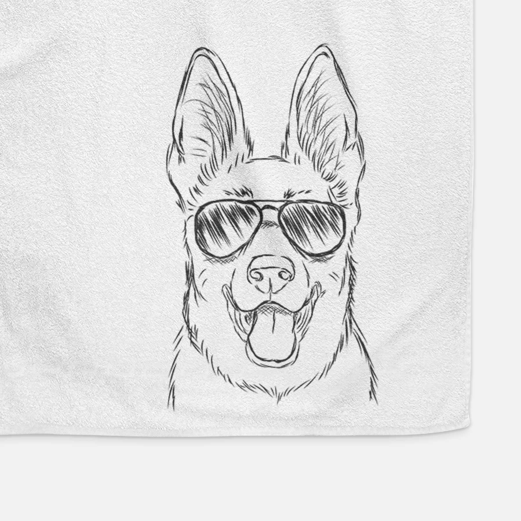 Brutus the German Shepherd Decorative Hand Towel