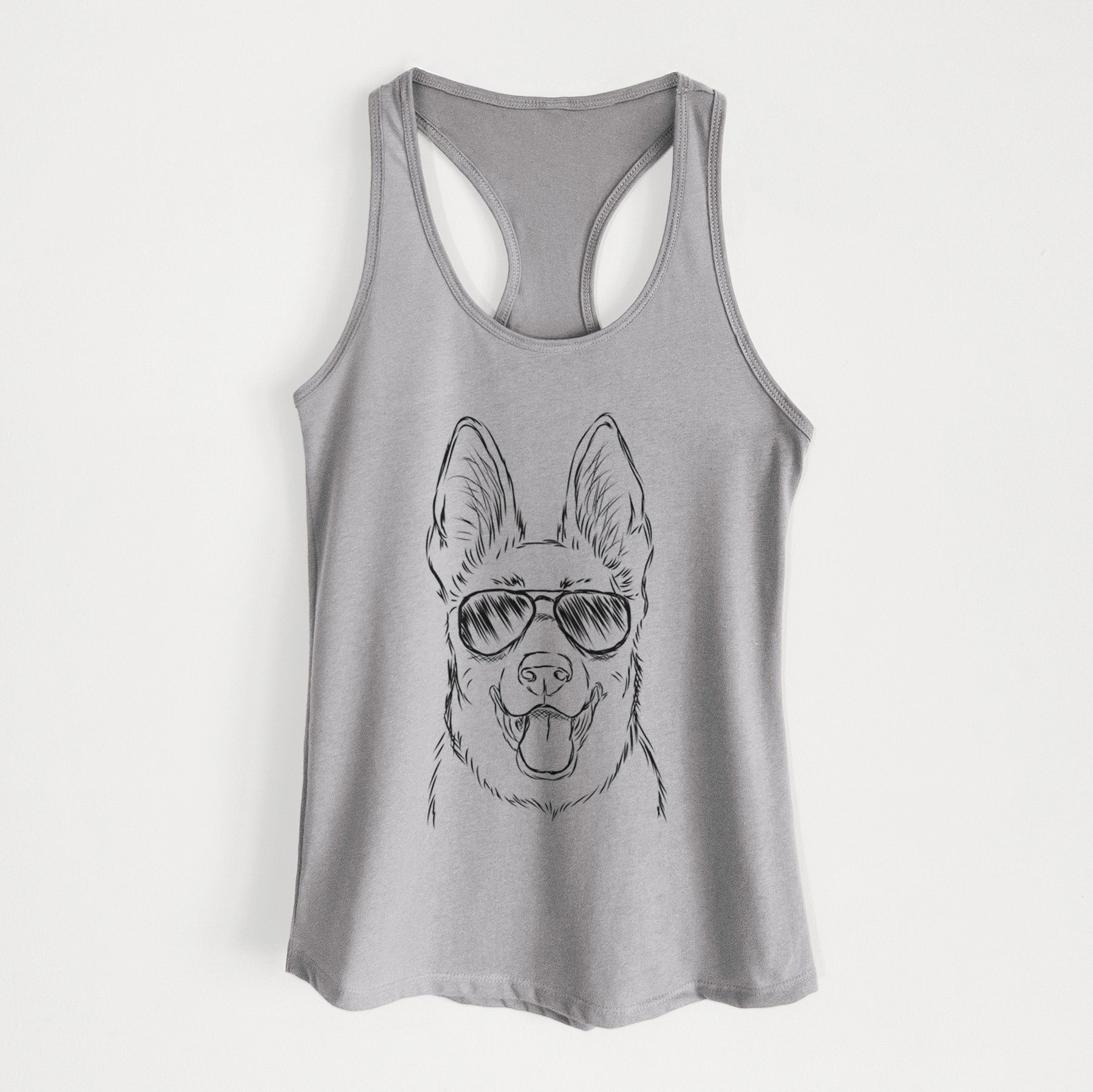 Brutus the German Shepherd - Women's Racerback Tanktop