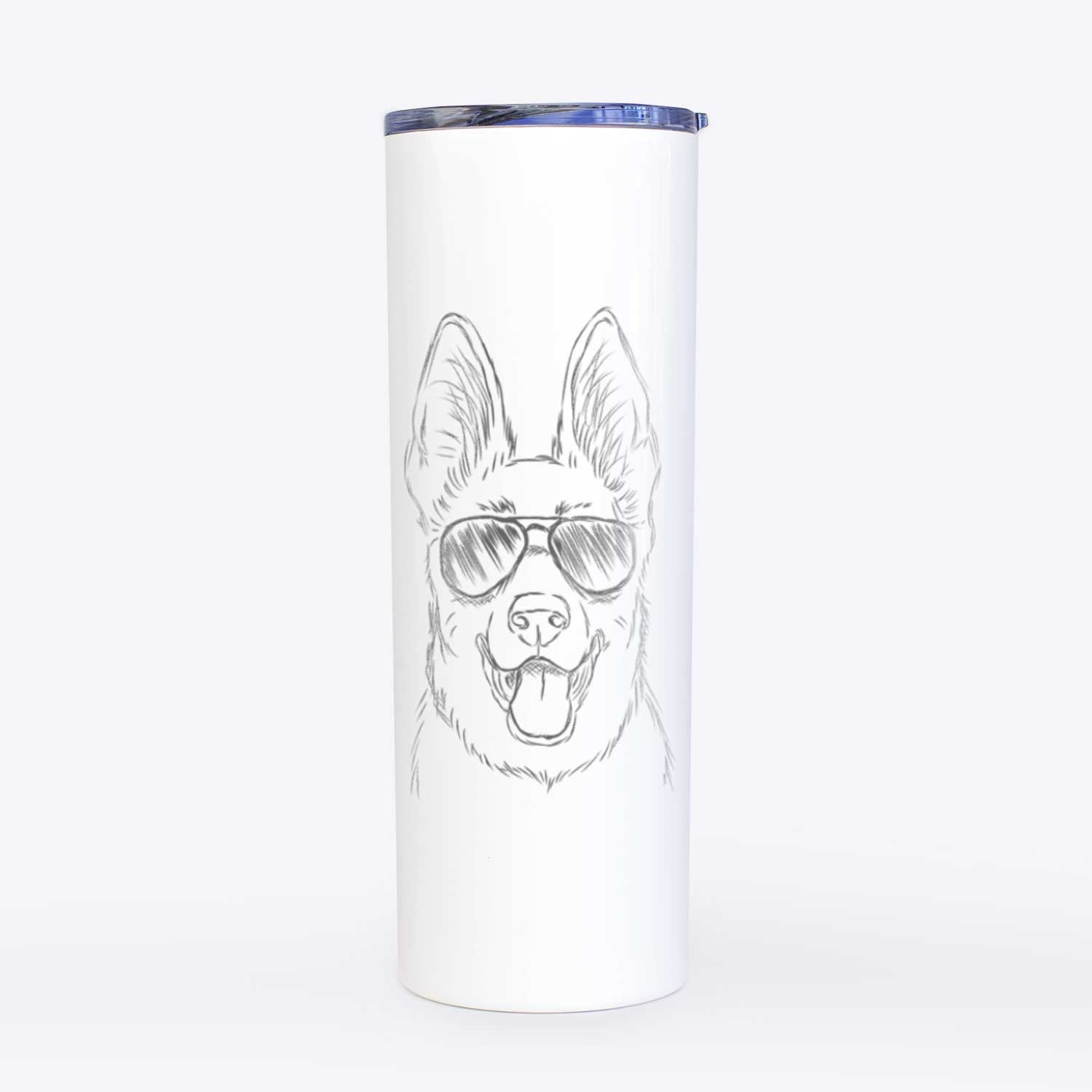 Brutus the German Shepherd - 20oz Skinny Tumbler