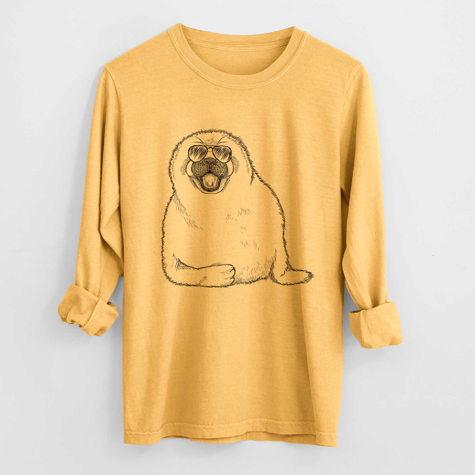 Aviators Bub the Harp Seal - Heavyweight 100% Cotton Long Sleeve