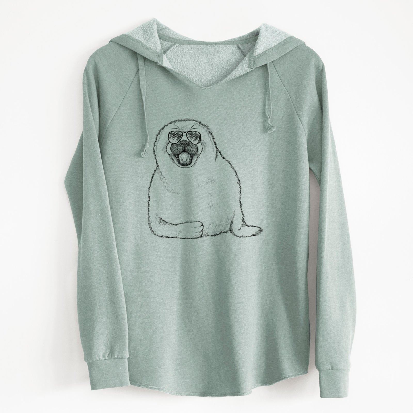 Aviator Bub the Harp Seal - Cali Wave Hooded Sweatshirt