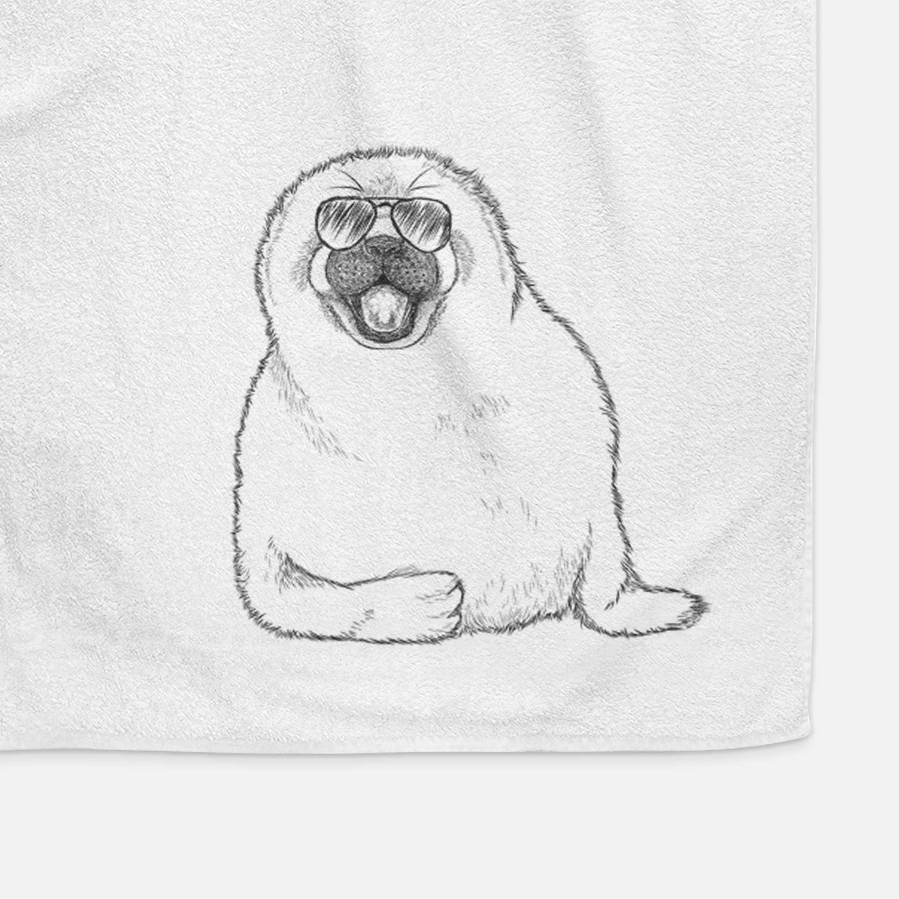 Bub the Harp Seal Decorative Hand Towel