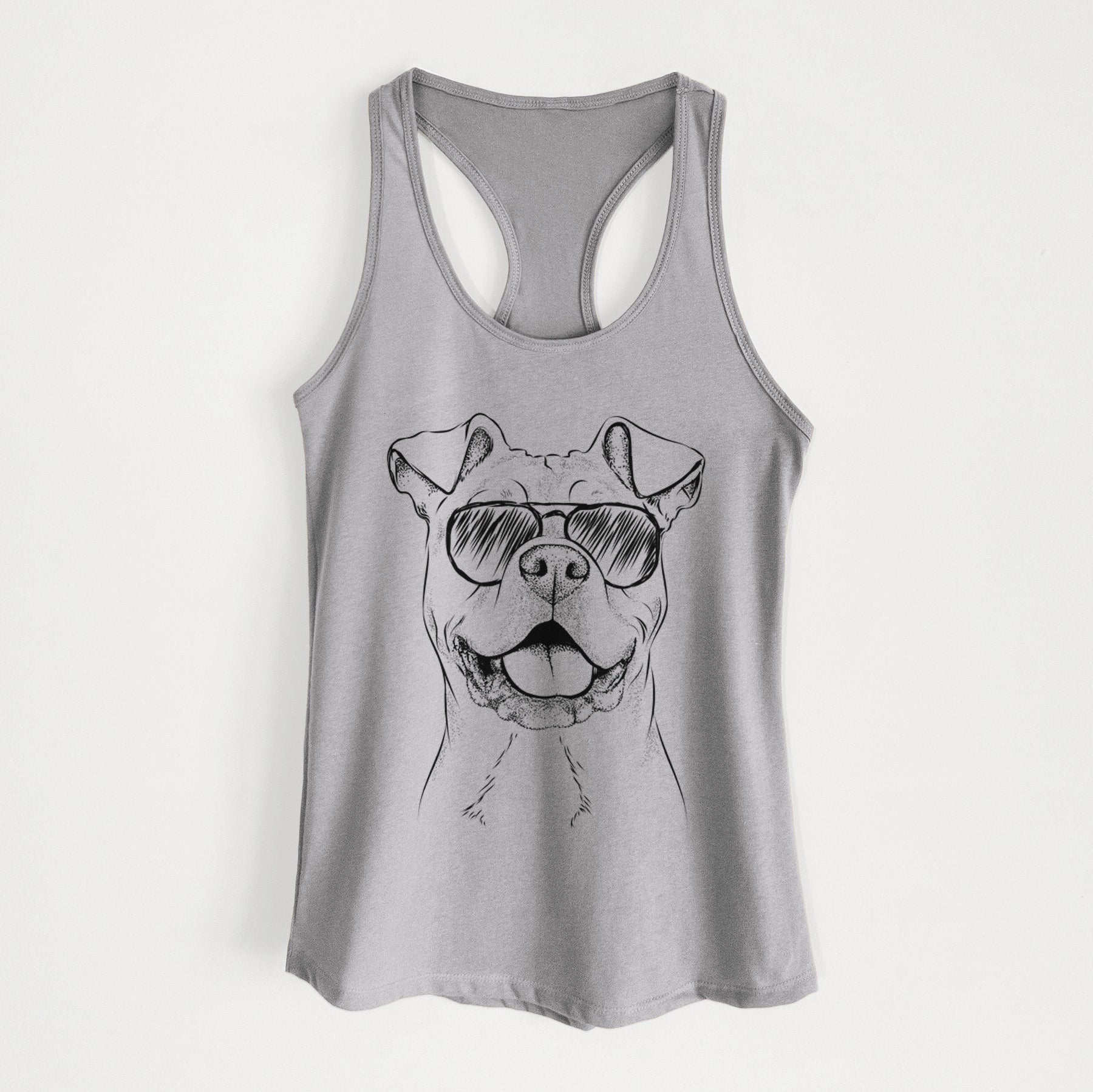 Bubba Scraps the American Staffordshire Mix - Women's Racerback Tanktop