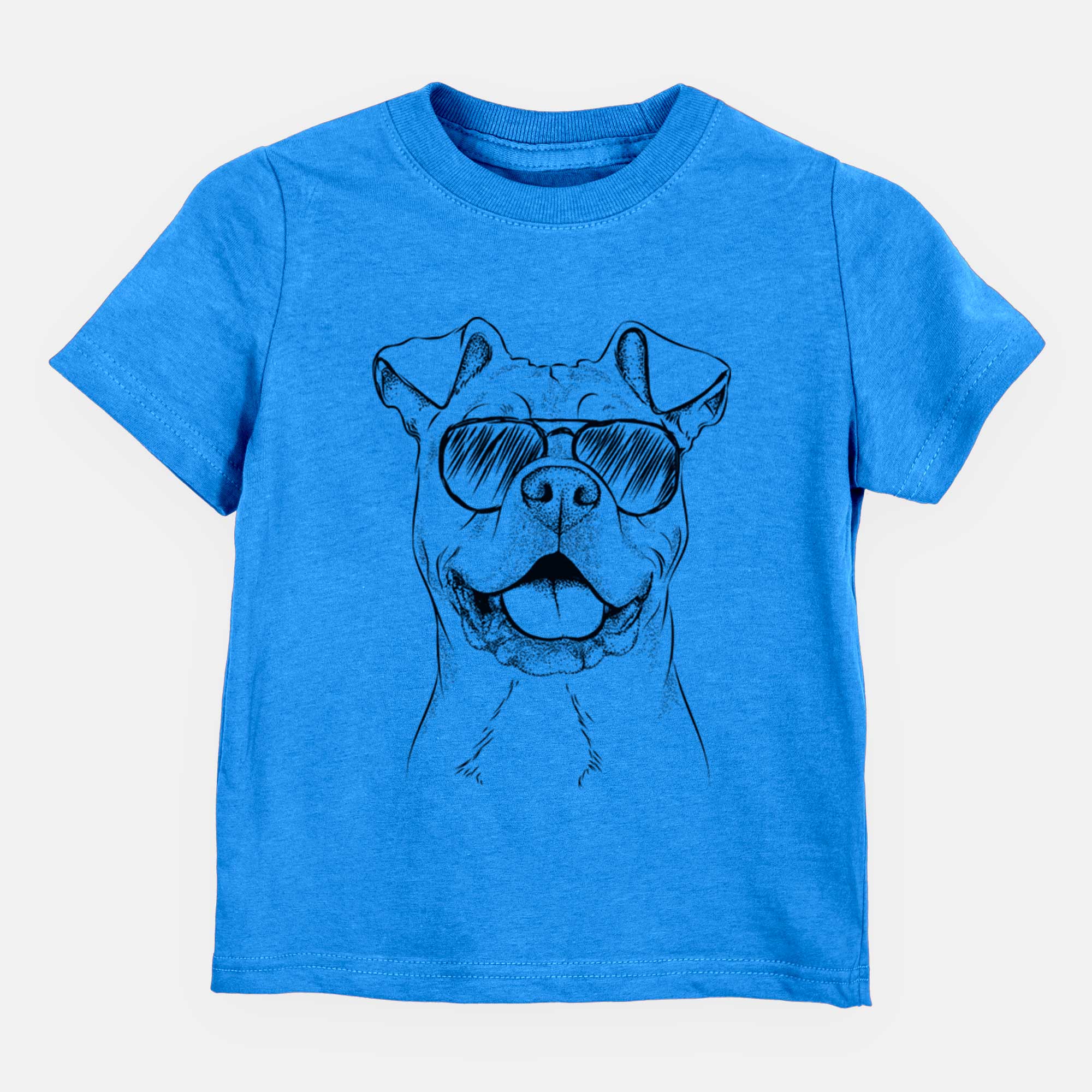 Aviator Bubba Scraps the American Stafforsdhire Mix - Kids/Youth/Toddler Shirt