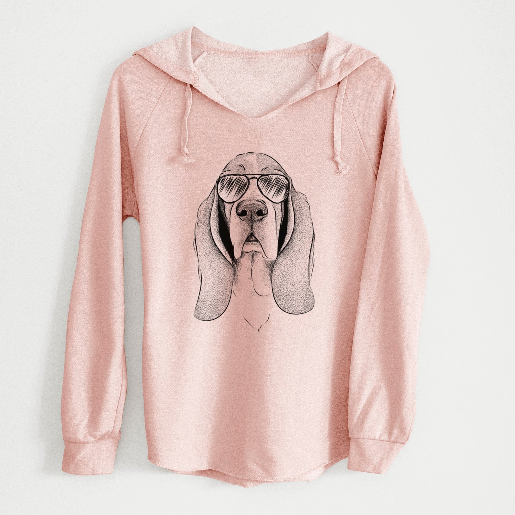 Aviator Buckley the Basset Hound - Cali Wave Hooded Sweatshirt